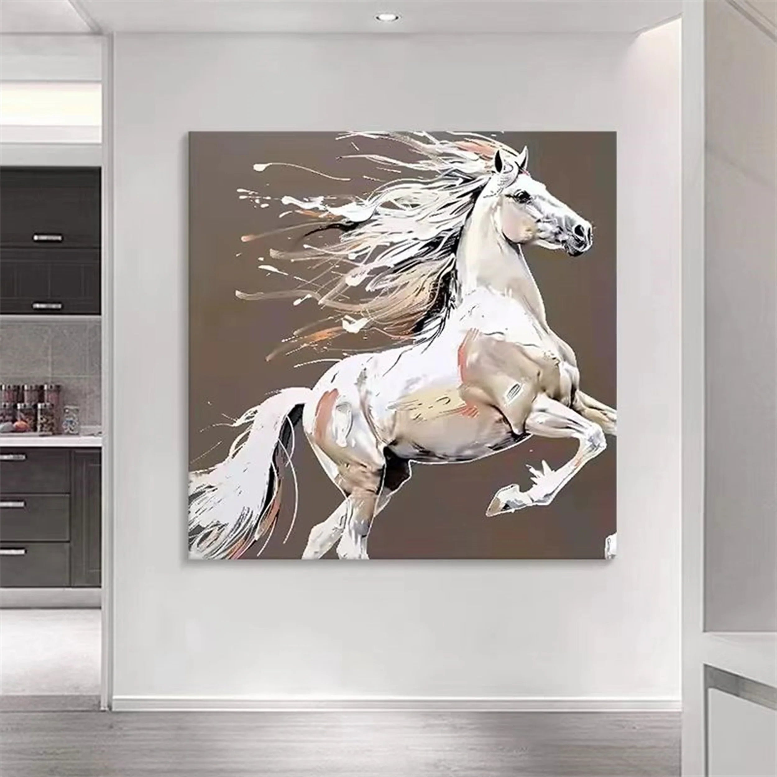 Colorful Horse Abstract Animal Wall Art #AM032