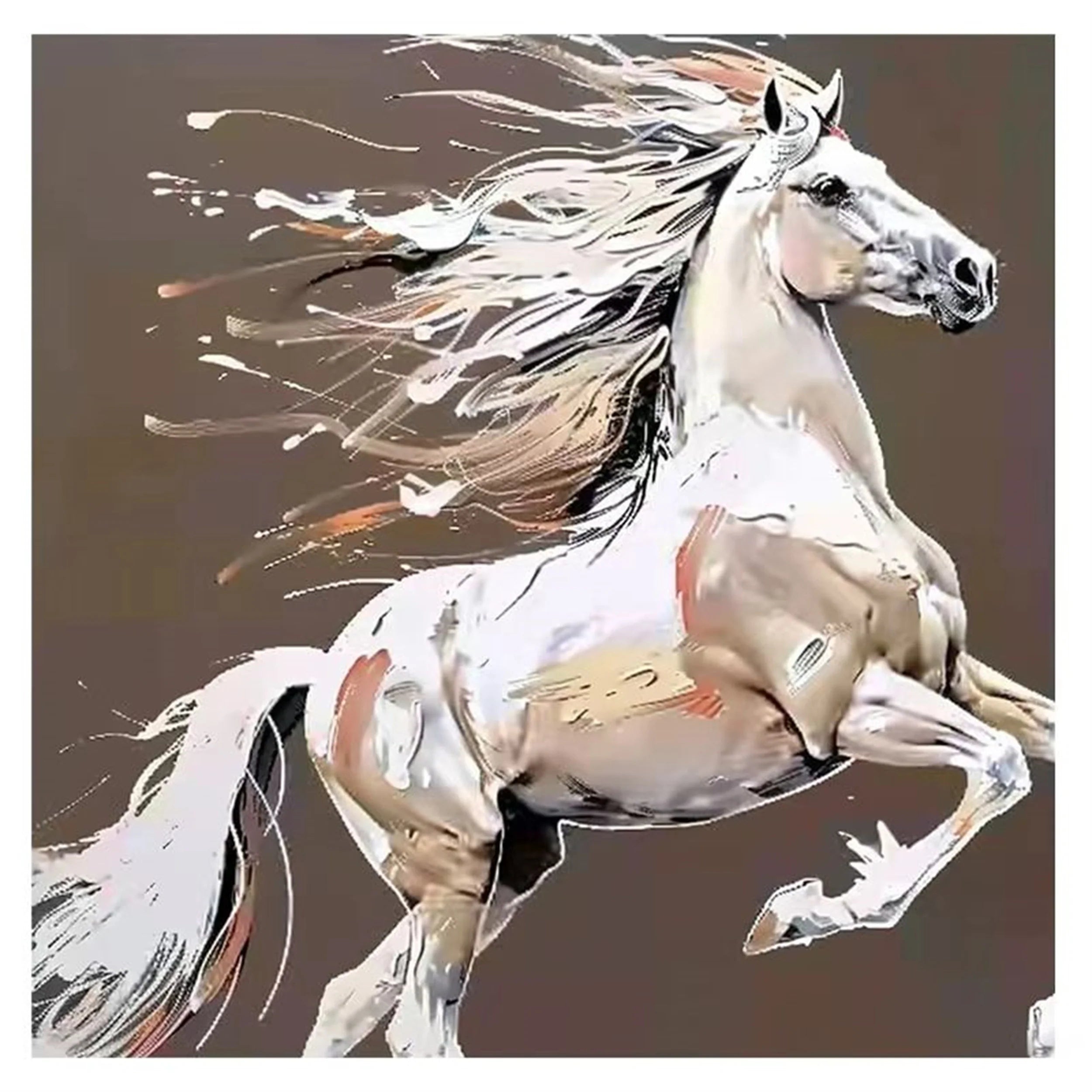 Colorful Horse Abstract Animal Wall Art #AM032