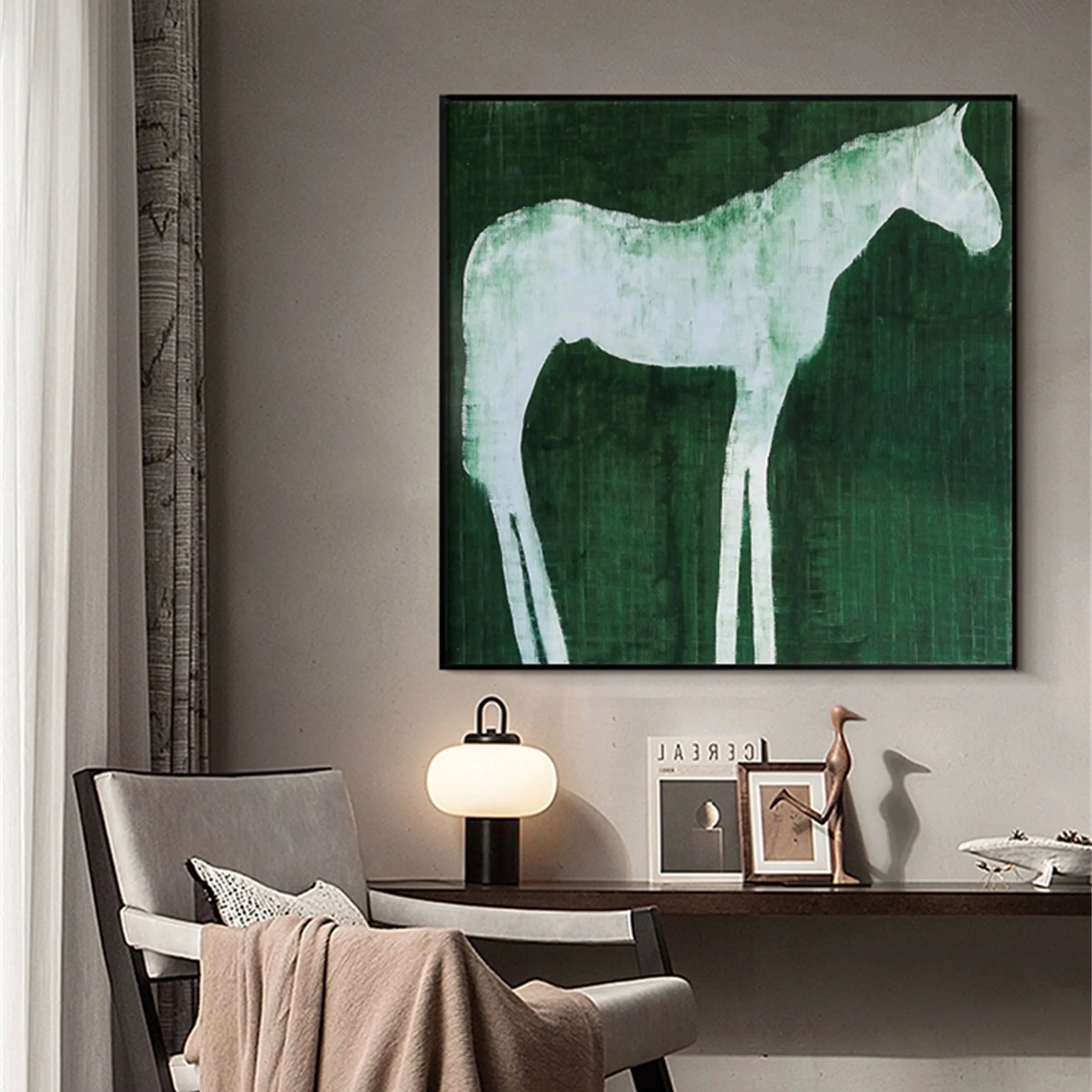Colorful Horse Abstract Animal Wall Art #AM034