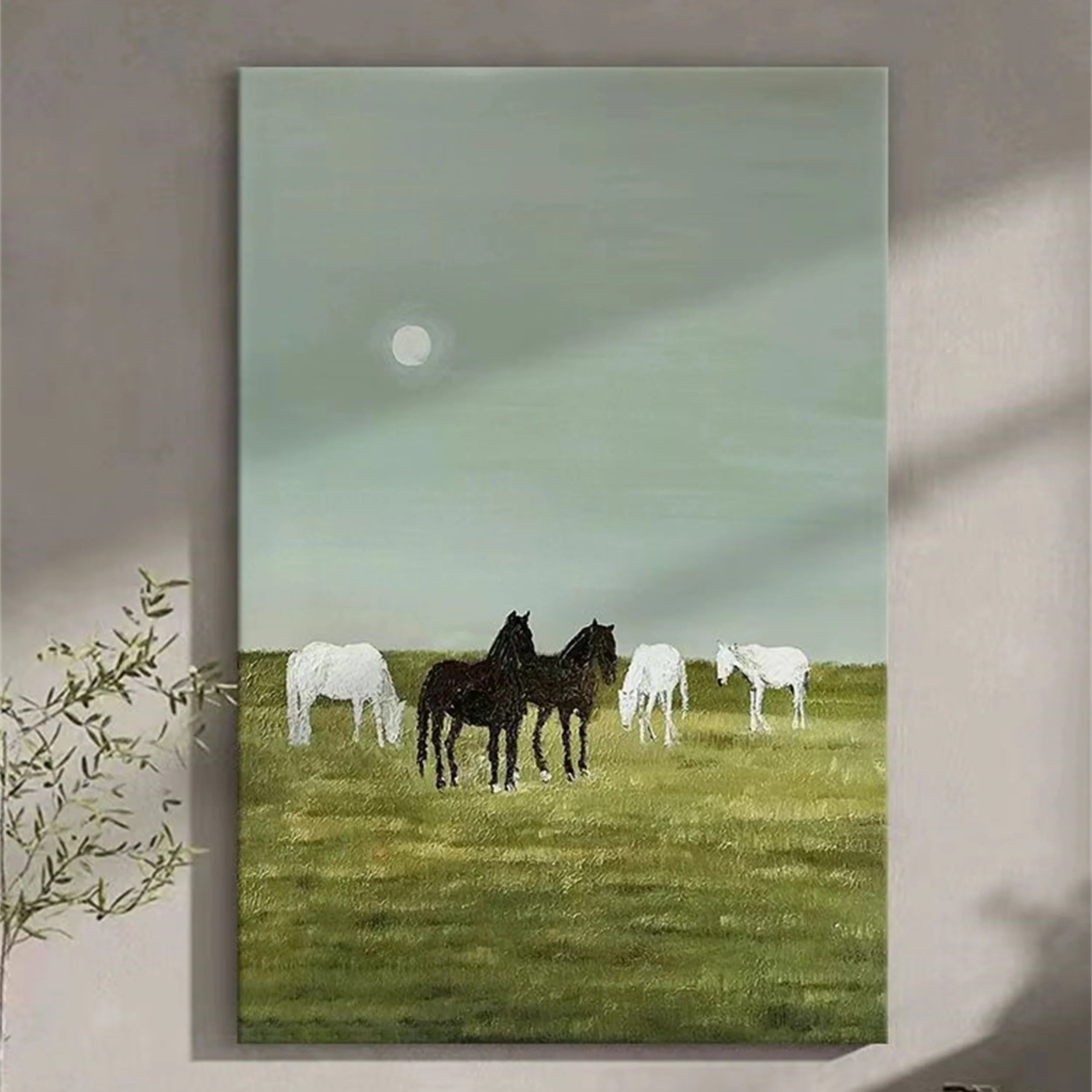 Colorful Horse Abstract Animal Wall Art #AM035