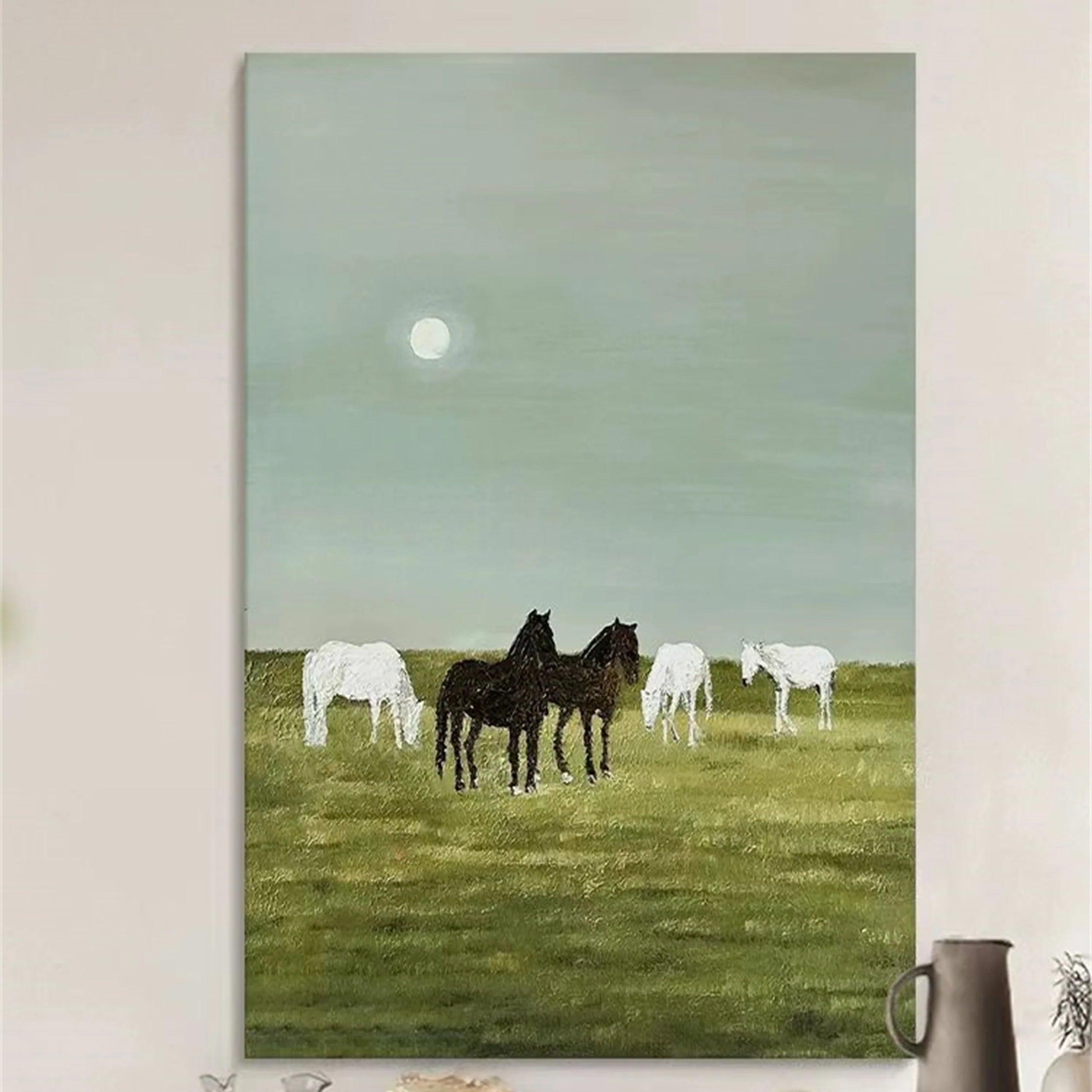 Colorful Horse Abstract Animal Wall Art #AM035