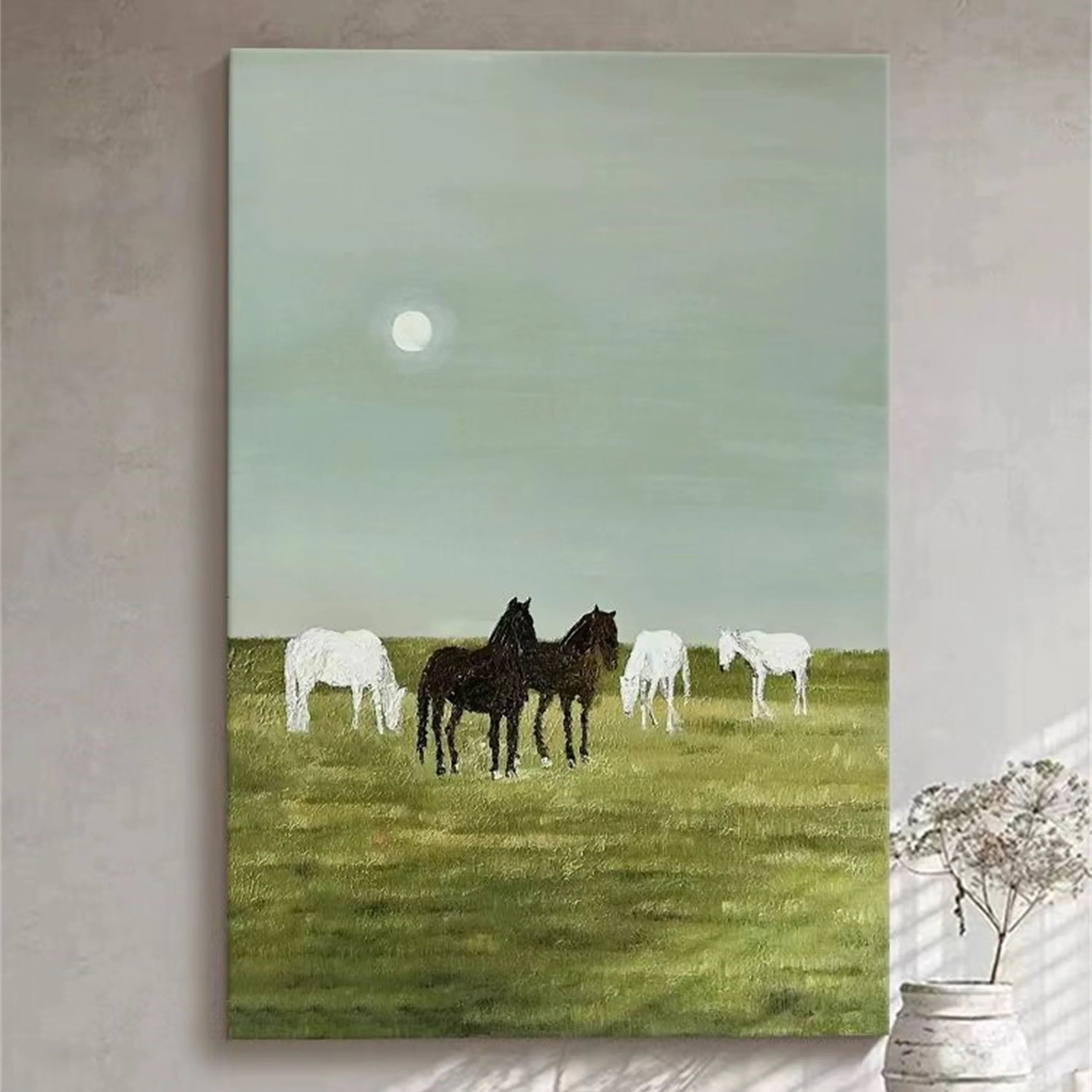 Colorful Horse Abstract Animal Wall Art #AM035