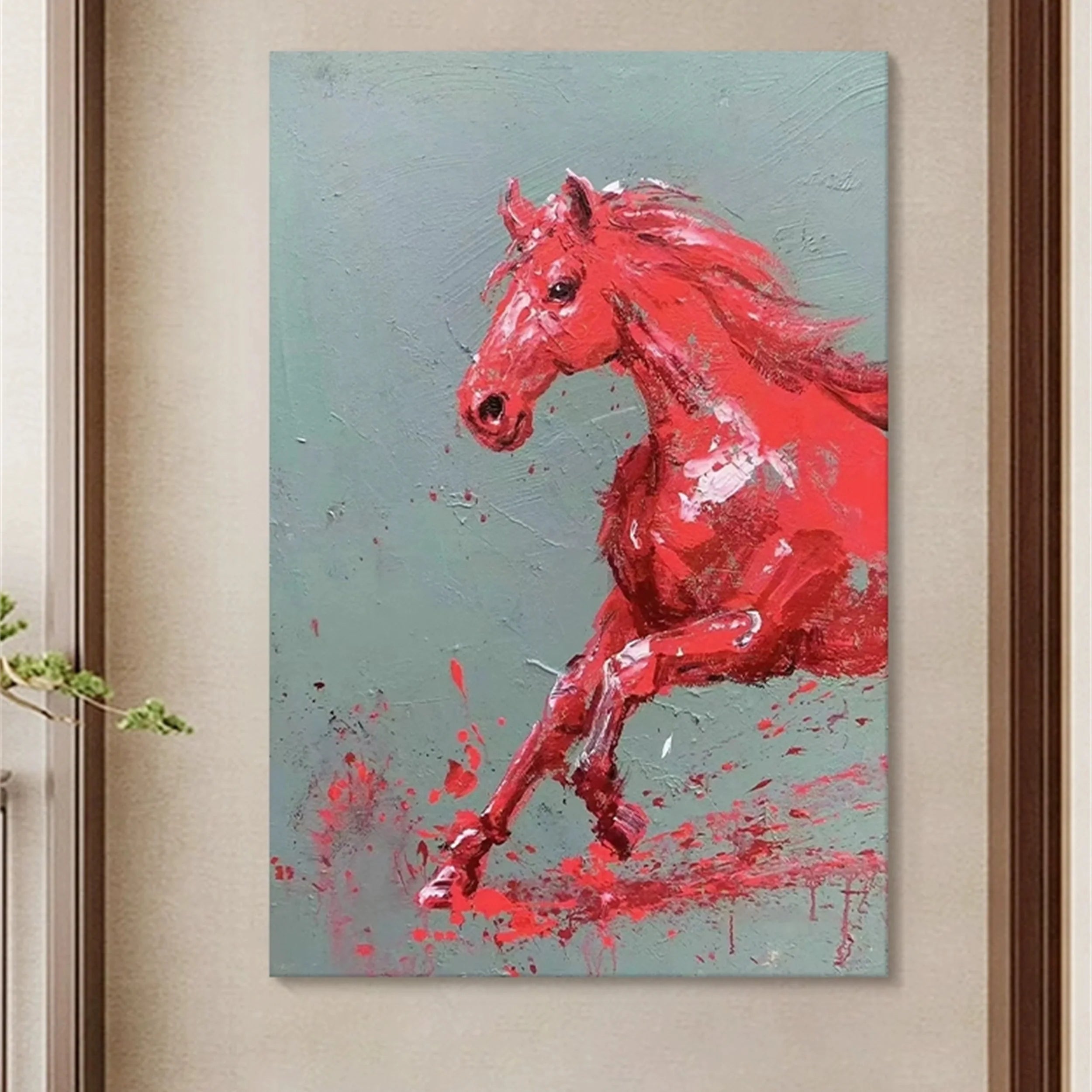 Colorful Horse Abstract Animal Wall Art #AM037