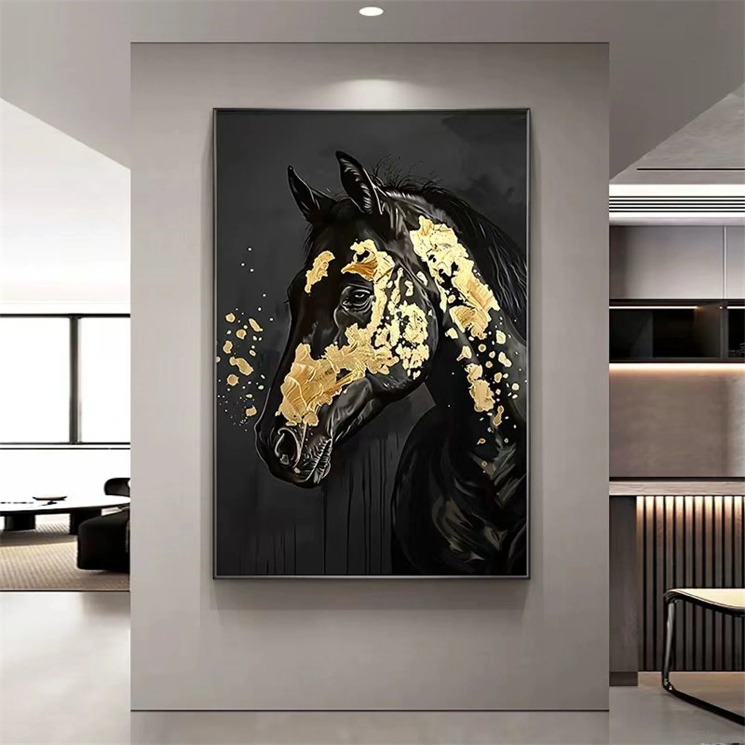 Colorful Horse Abstract Animal Wall Art #AM038