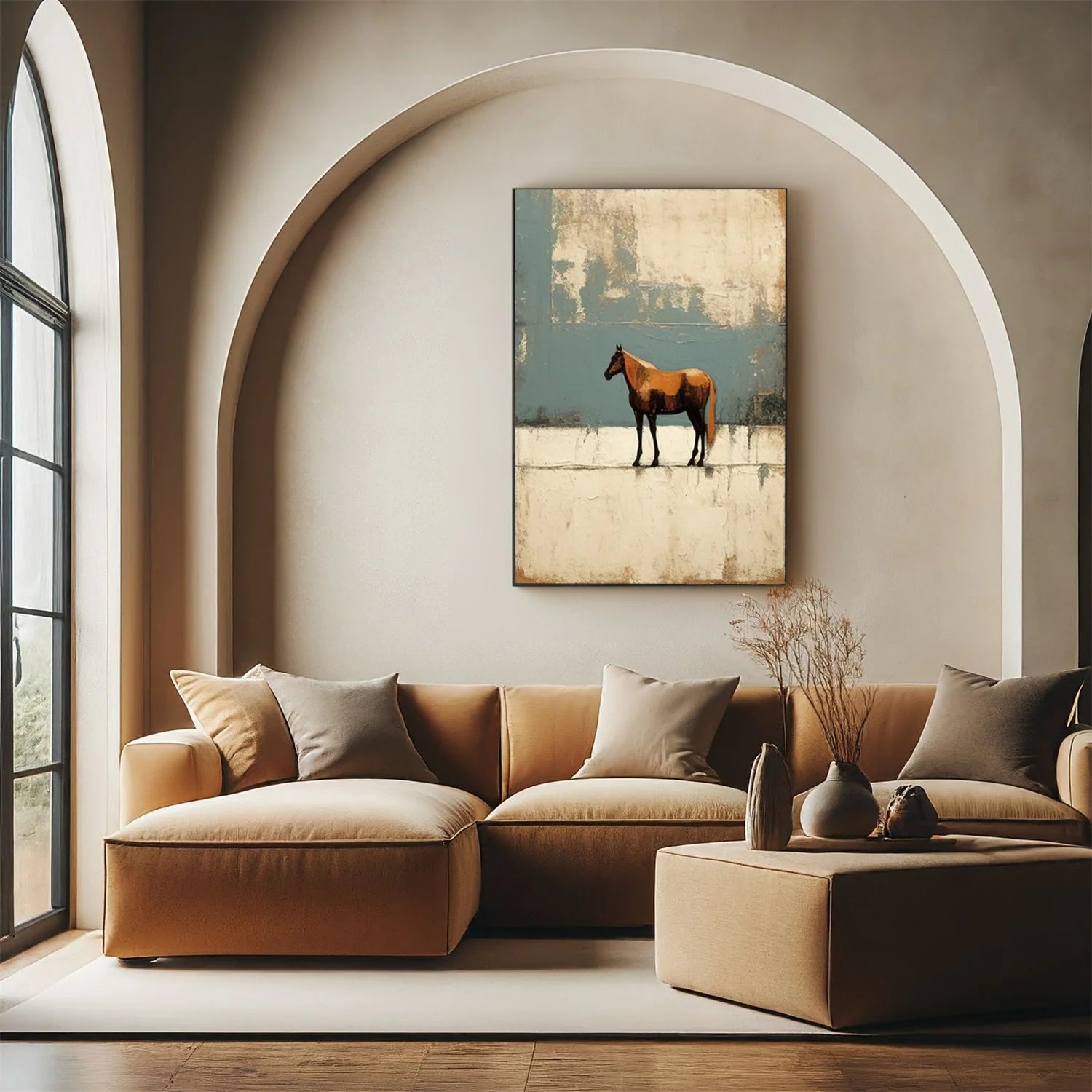 Abstract Animal Horse Wall Art #AM109