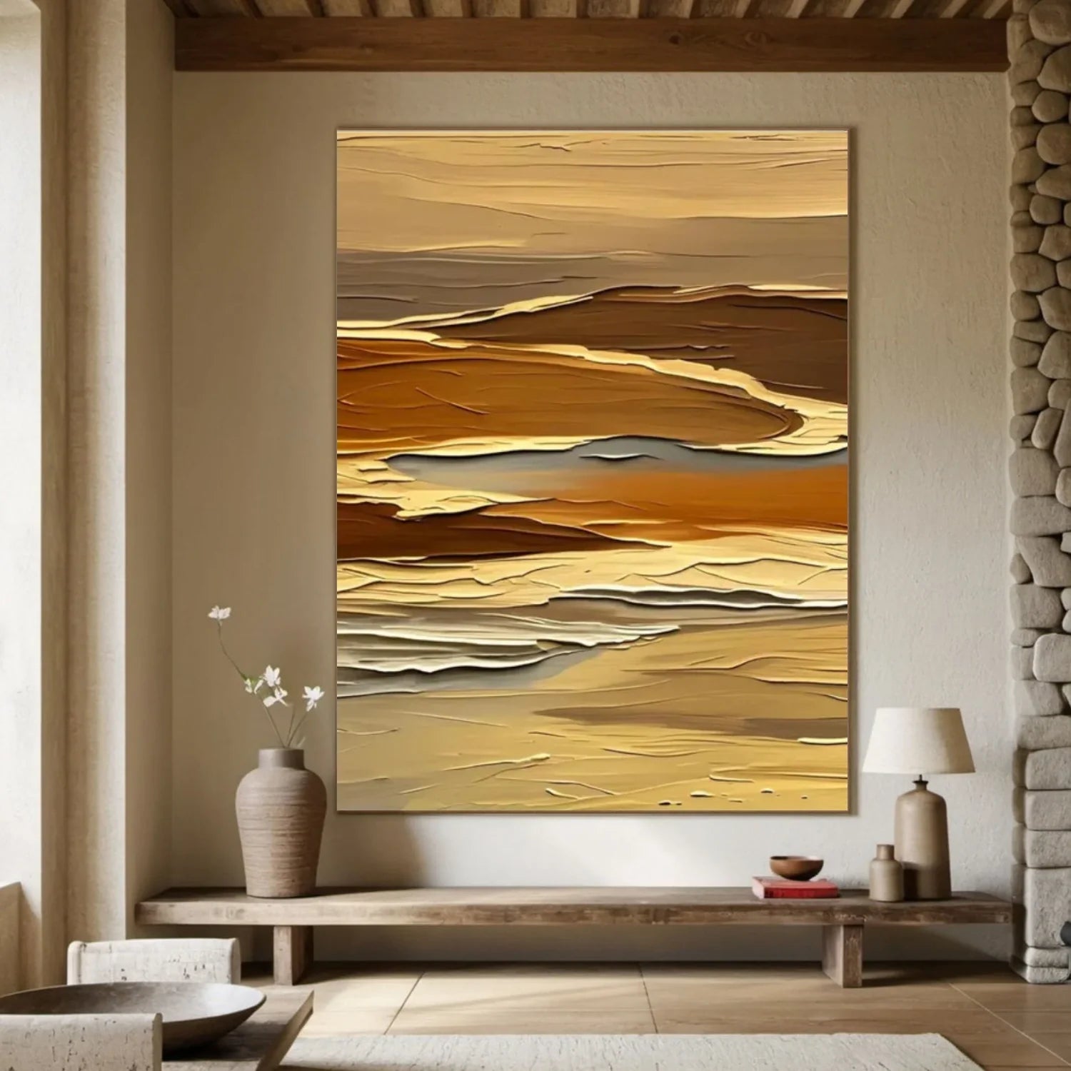 Abstract Mountain_Canvas Art #MD277