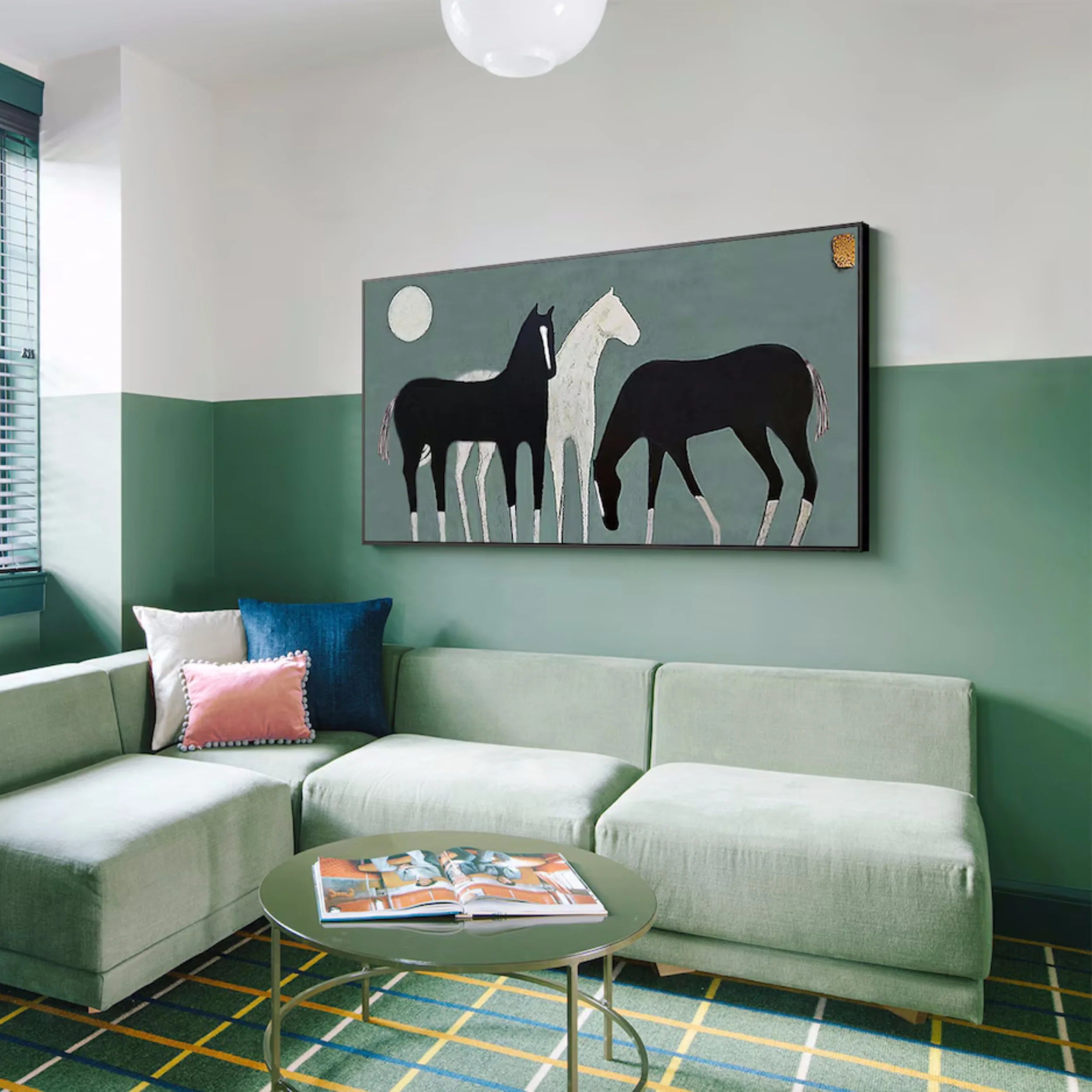 Colorful Horse Abstract Animal Wall Art #AM003