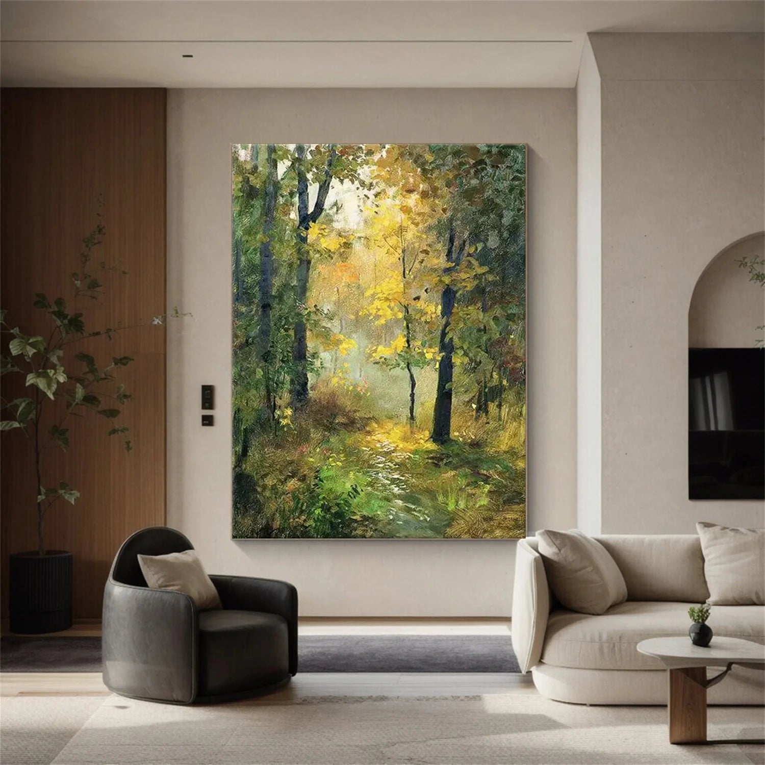 Flower & Tree Abstract Wall Art #FT142