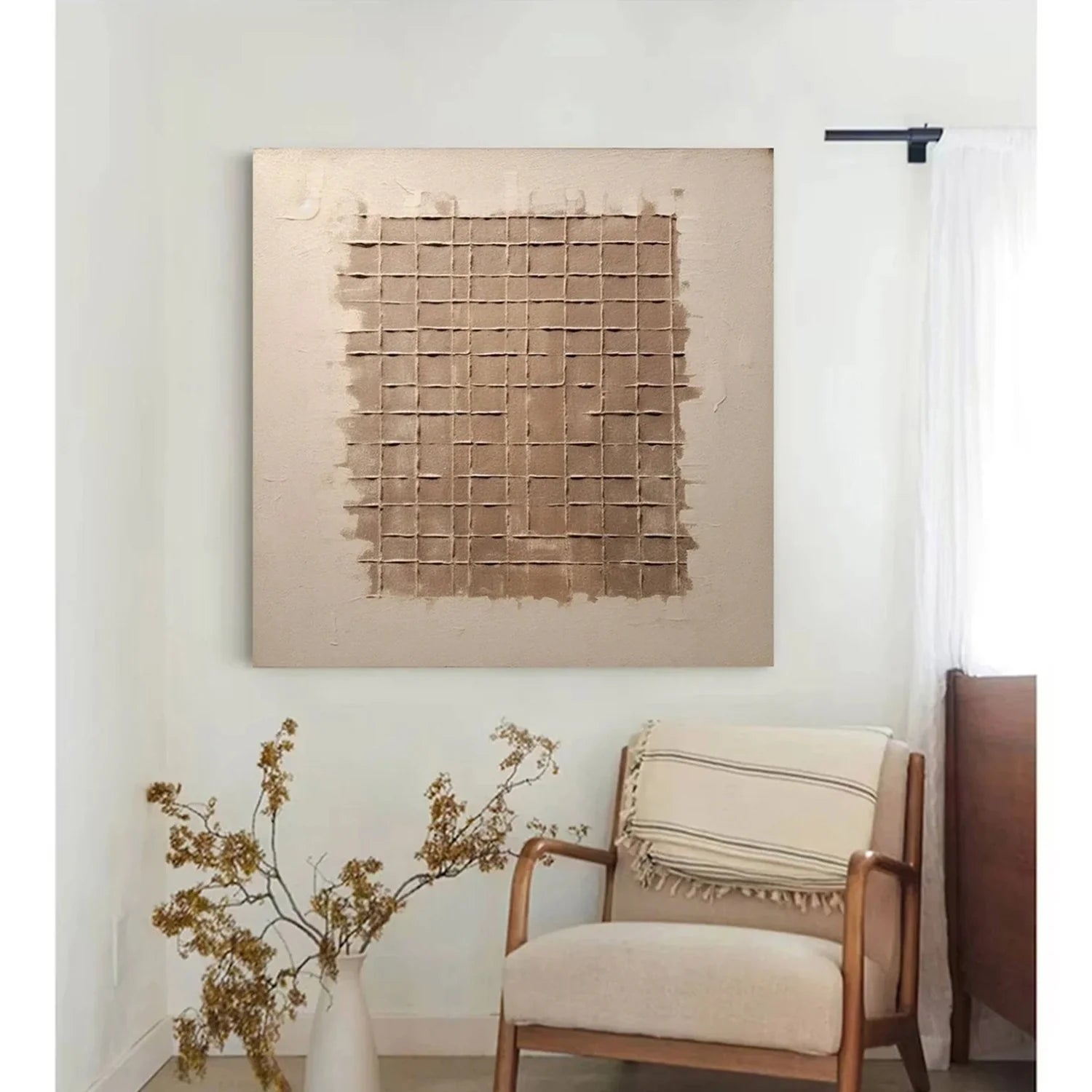 Minimalist Brown & Beige Art #MB025