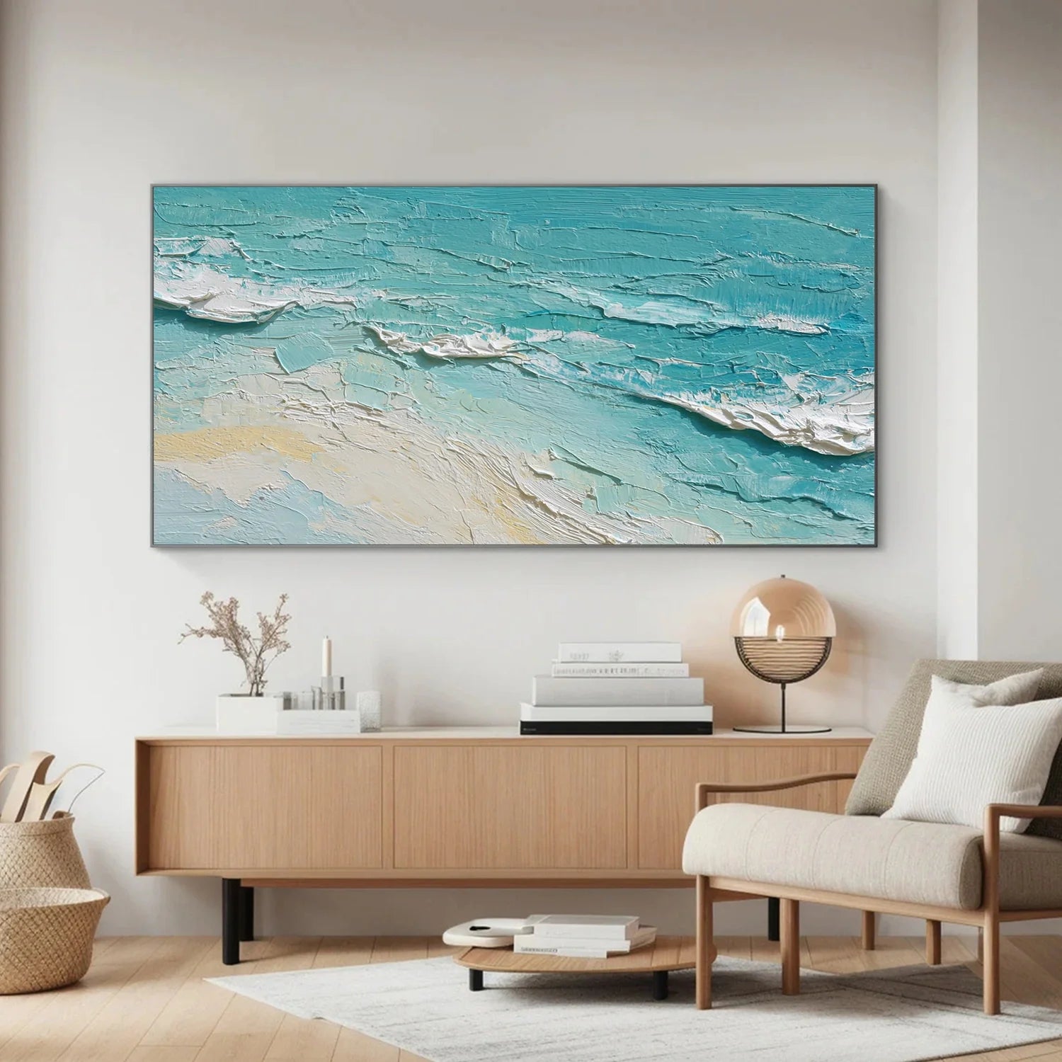 Sea & Sky Abstract_Textured_Wall Art #SK152