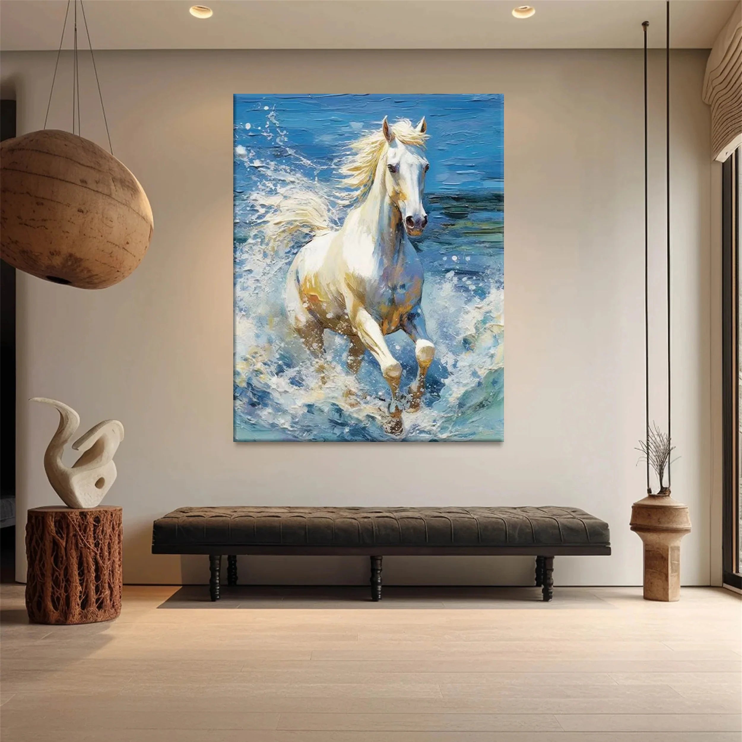 Colorful Horse Abstract Animal Wall Art #AM030