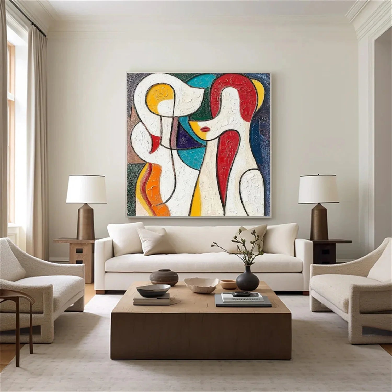 Abstract Portrait Colorful Painting #AB042