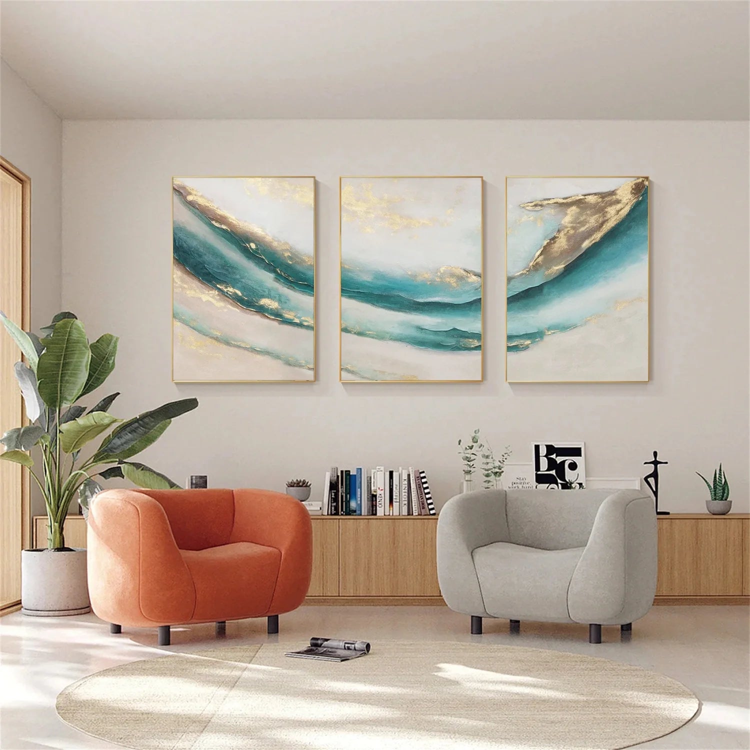 Abstract Canvas Art Set of 3 #WA802