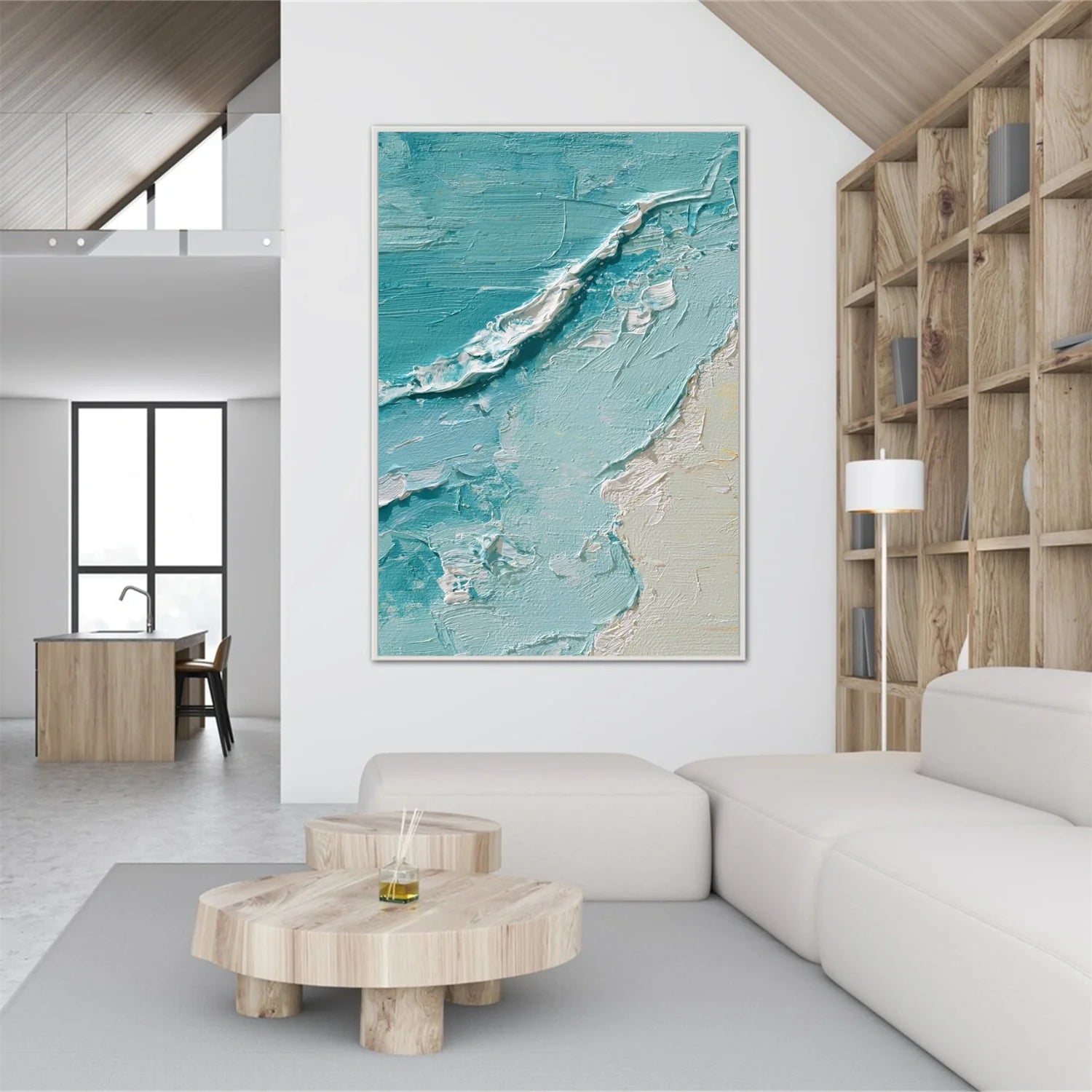 Sea & Sky Abstract_Textured_Wall Art #SK149