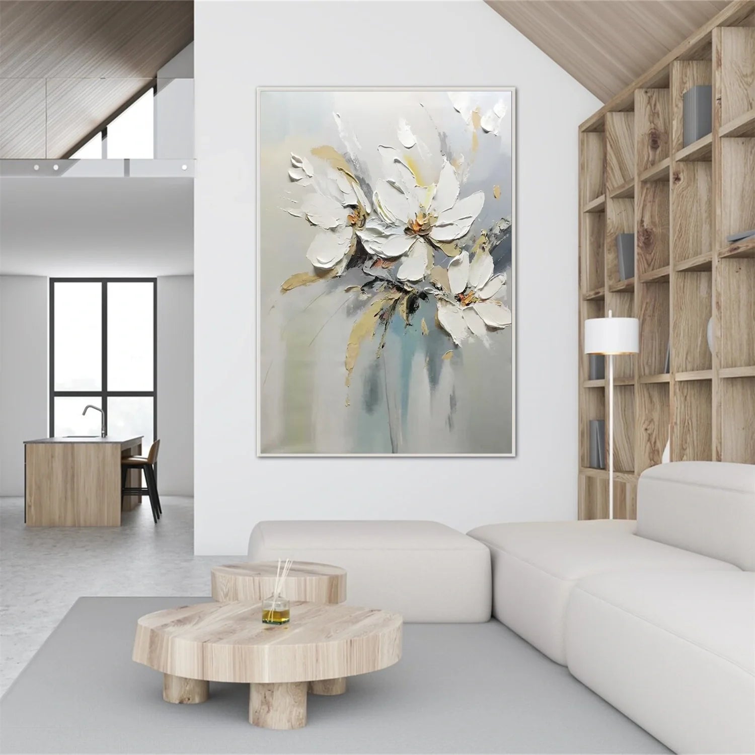 Flower & Tree Abstract_Textured Wall Art #FT121