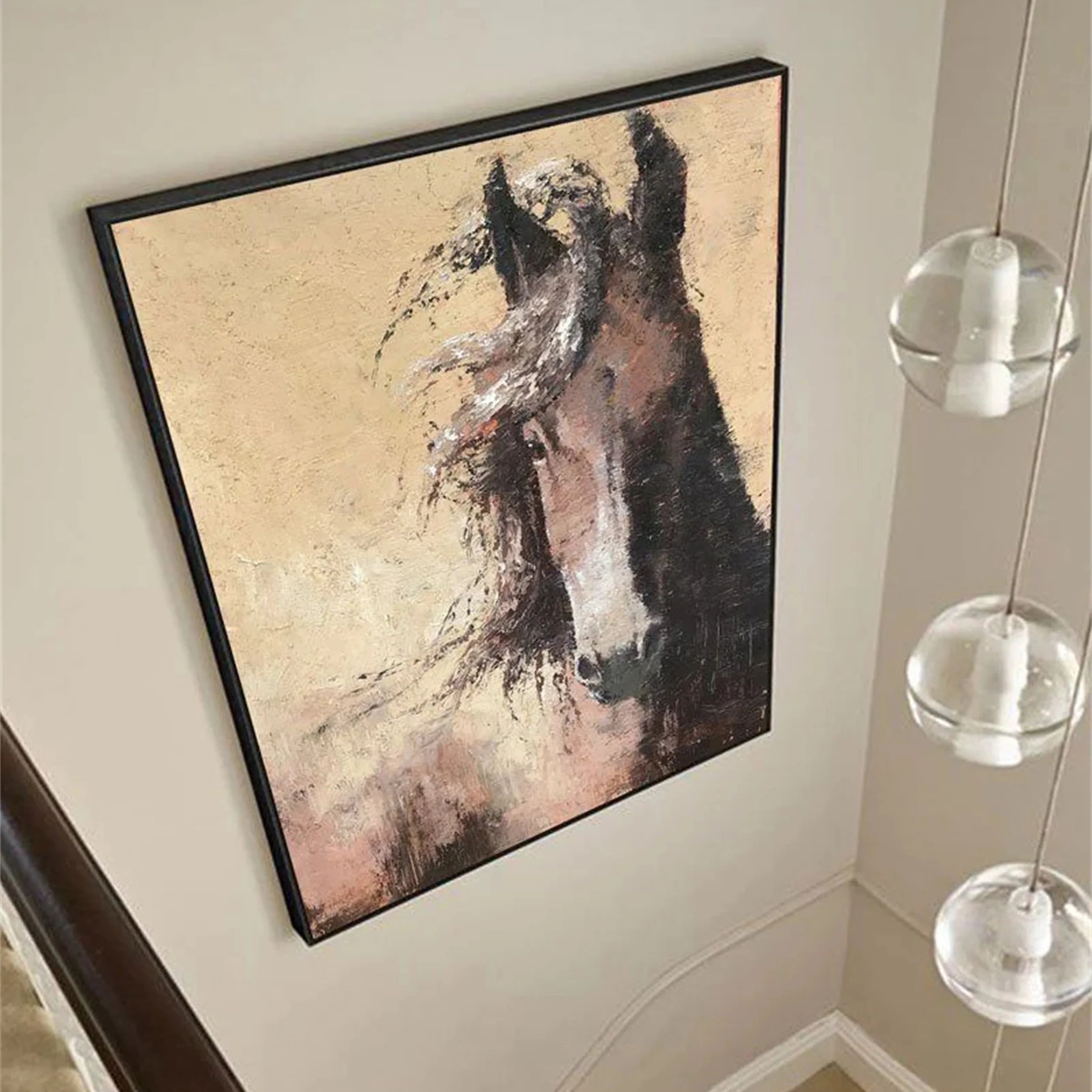 Colorful Horse Abstract Animal Wall Art #AM051