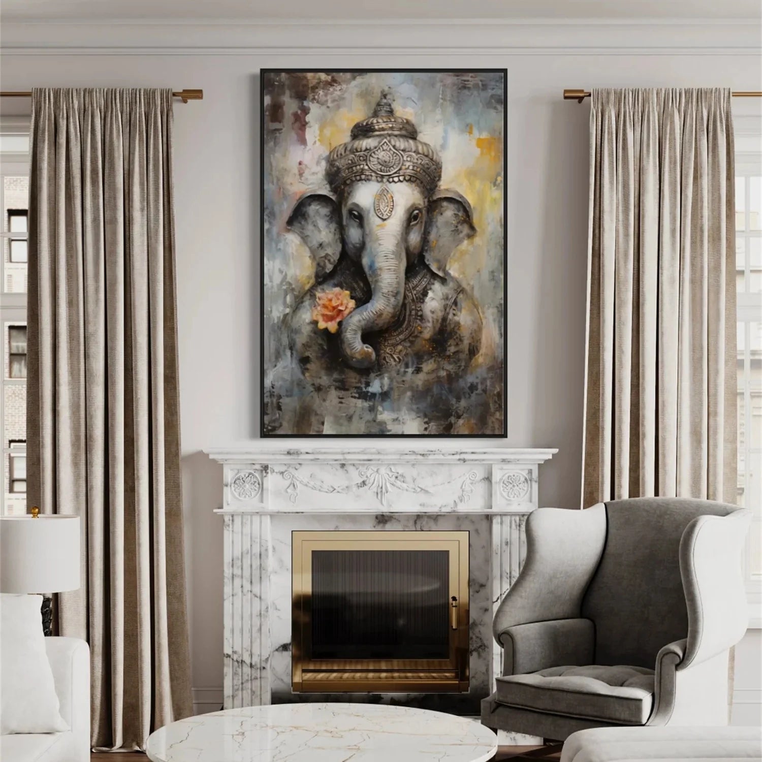 Colorful Abstract Animal Wall Art #AM059