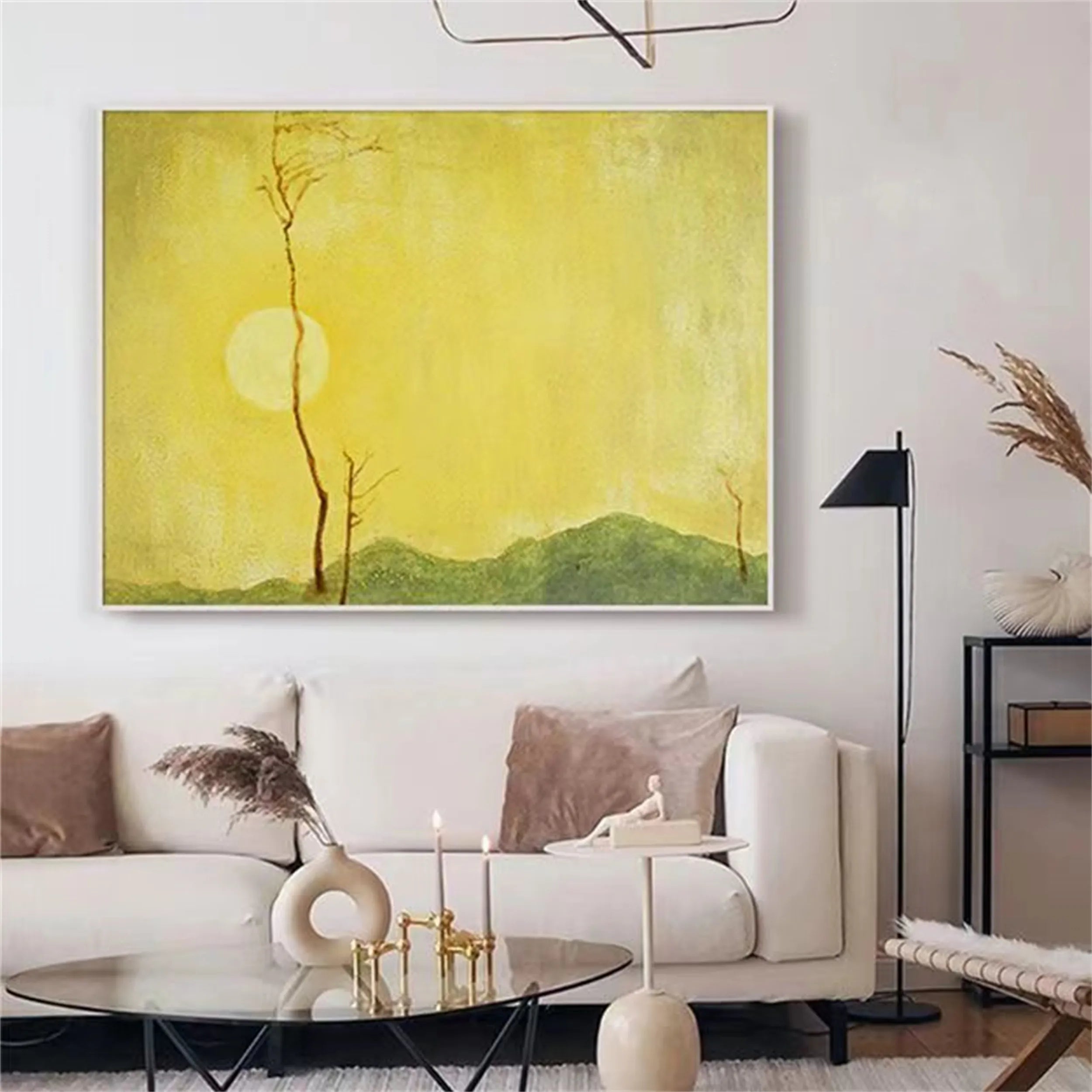 Colorful Flower & Tree Abstract Wall Art #FT009