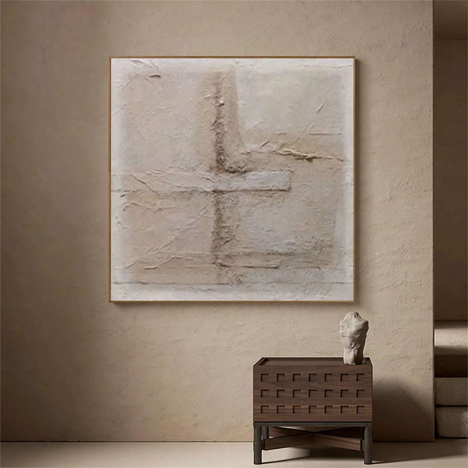Wabi Sabi Textured Canvas Art #WA825