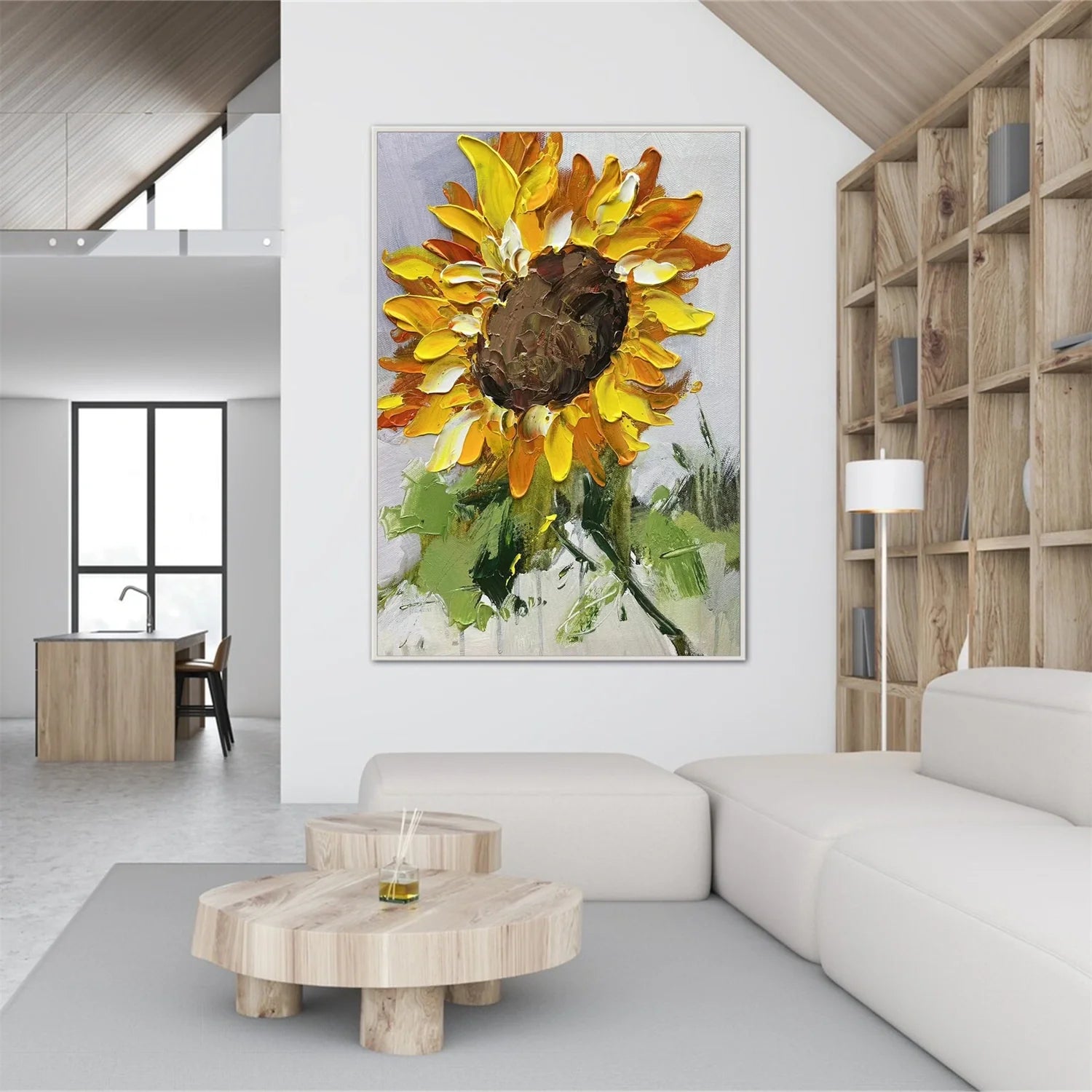 Flower & Tree Abstract_Textured Wall Art #FT123