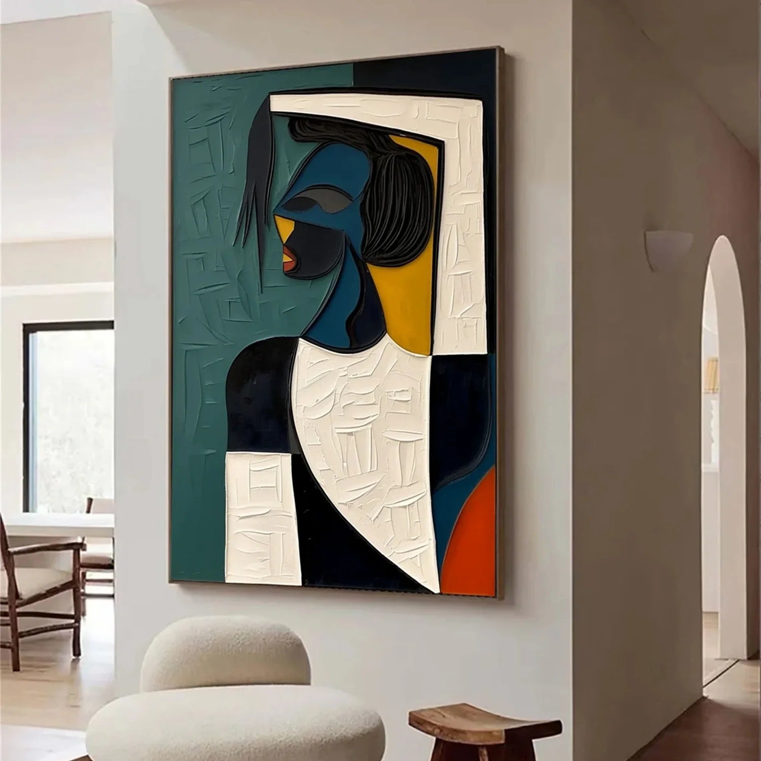 Abstract Portrait Colorful Painting #AB003