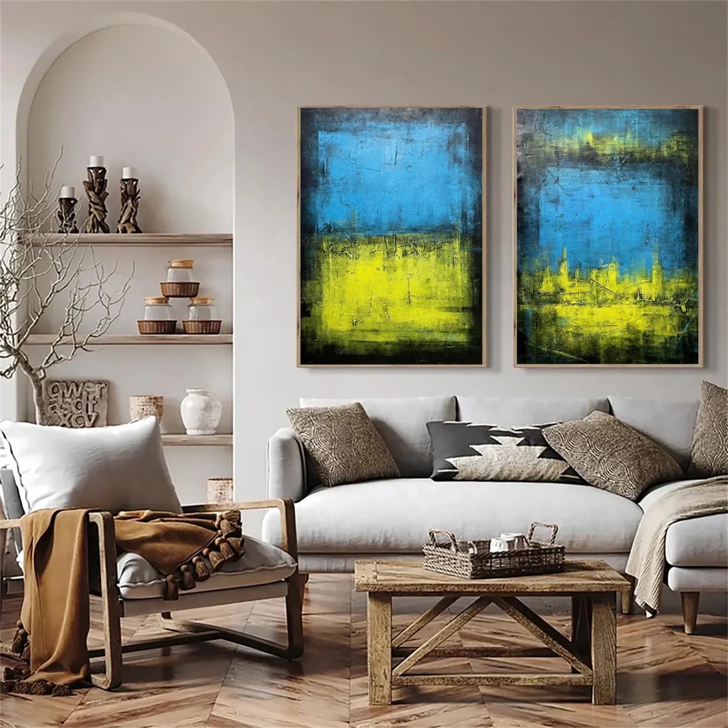 Abstract Tranquility Set of 2 #WA324
