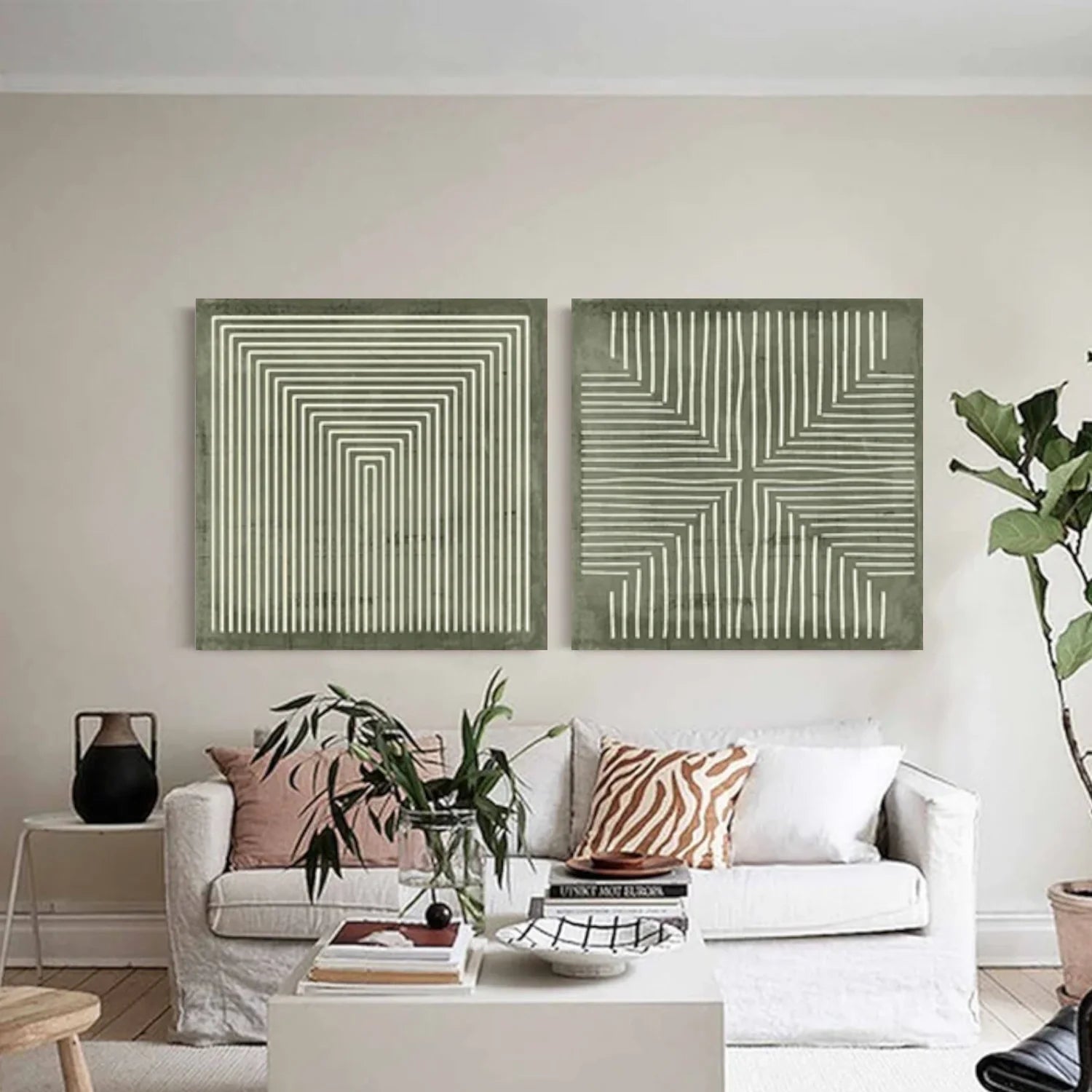 Minimalist_Canvas Art Set of 2 #MD263