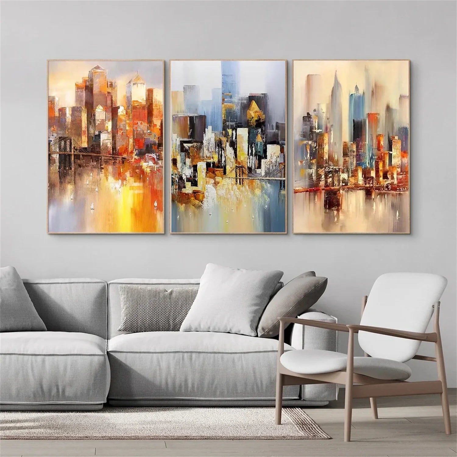 Abstract_Canvas Art Set of 3 #WA679