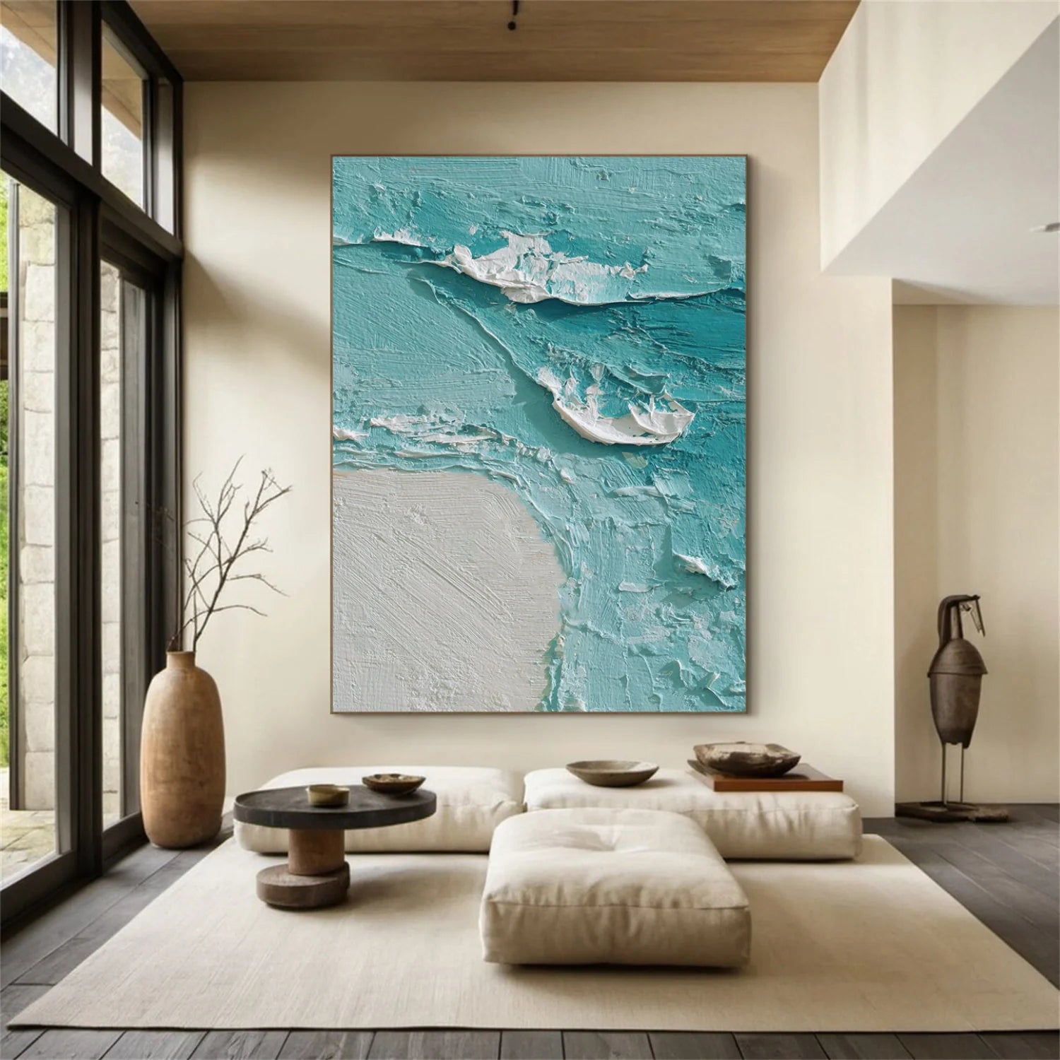 Sea & Sky Abstract_Textured_Wall Art #SK148