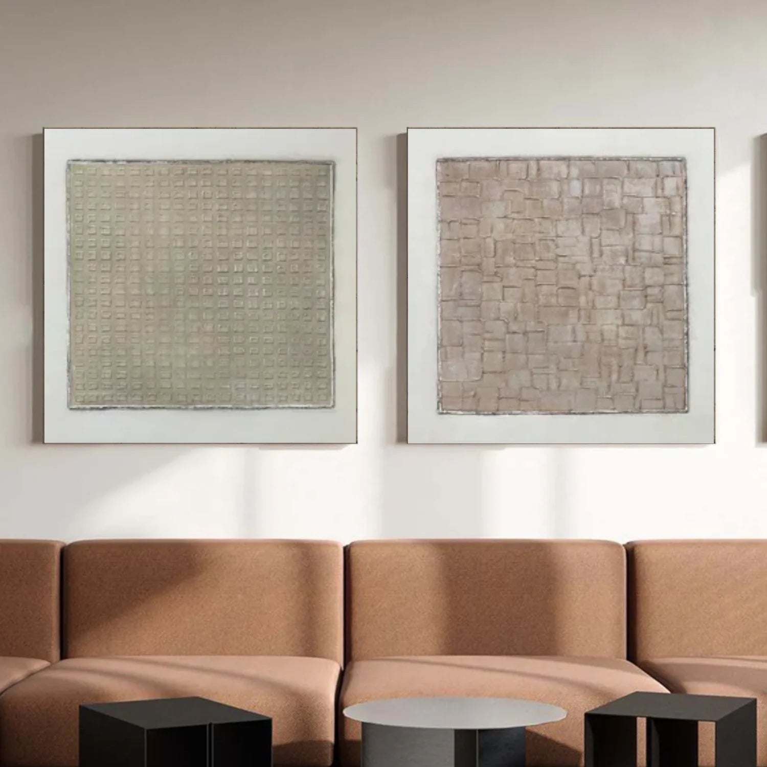 Wabi Sabi Textured Canvas Art Set of 2 #WA727