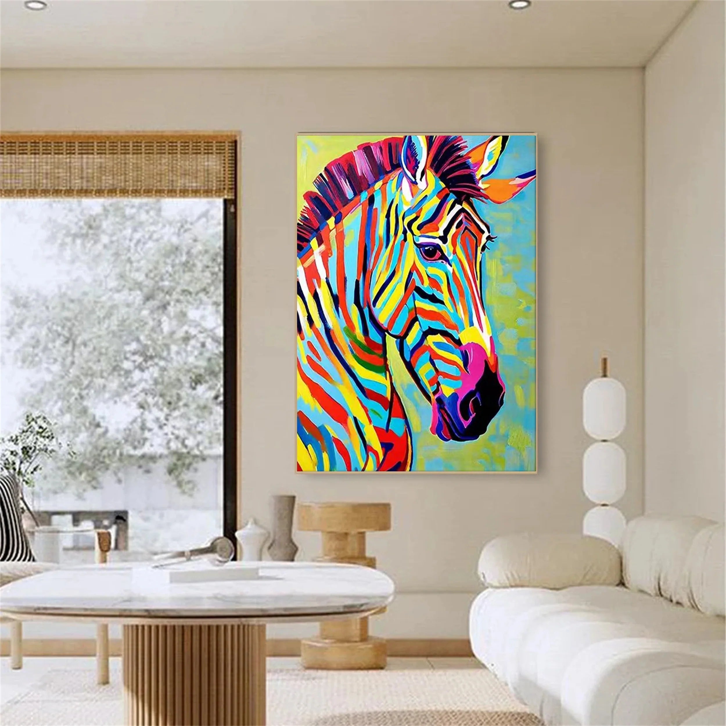Colorful Horse Abstract Animal Wall Art #AM021