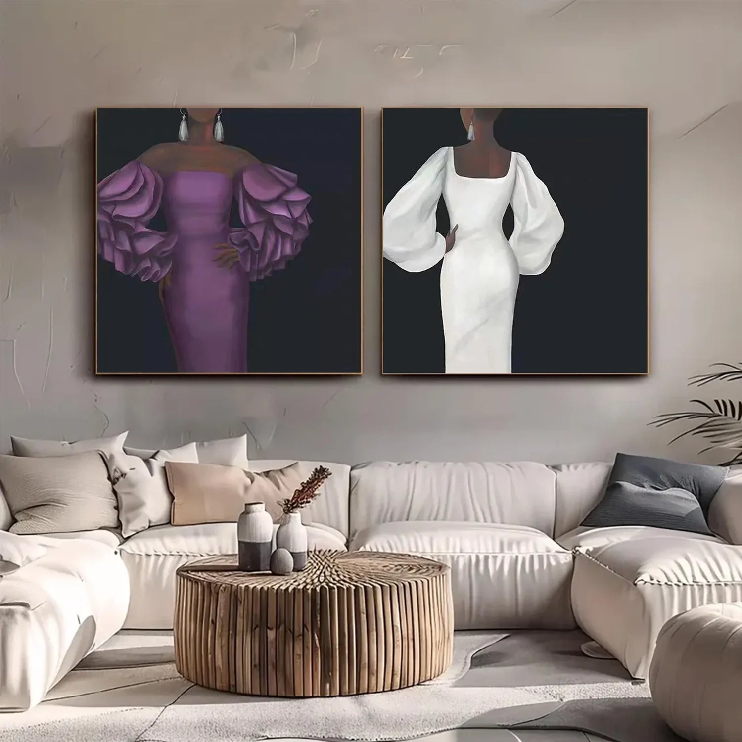 Abstract Portrait_Wall Art Set of 2 #AB065