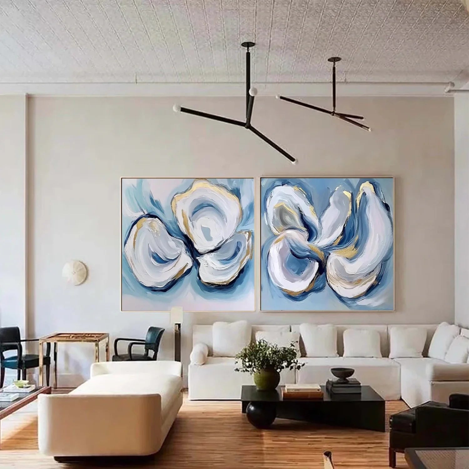 Abstract_Canvas Art Set of 2 #WA778