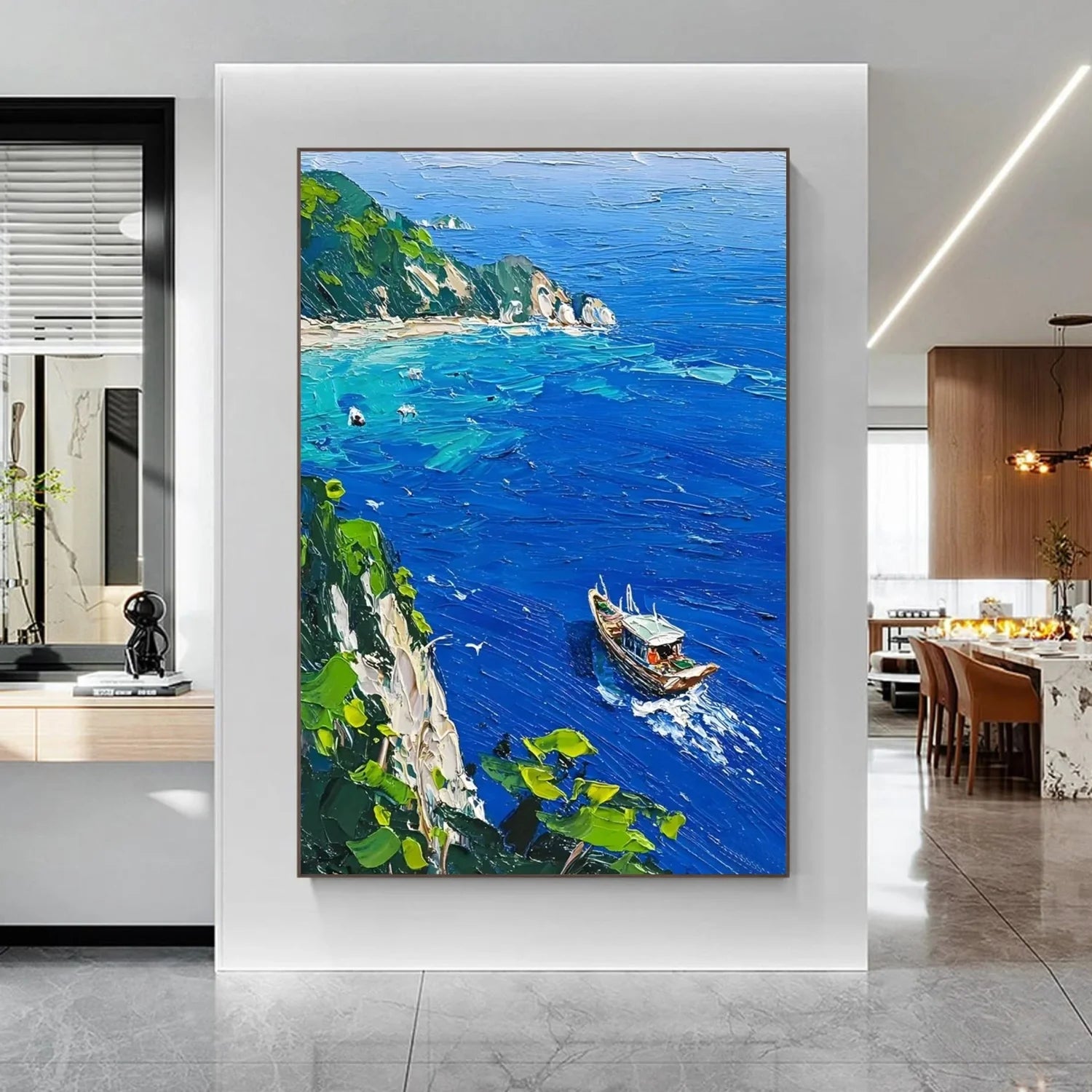 Sea & Sky Abstract_Textured_Wall Art #SK160