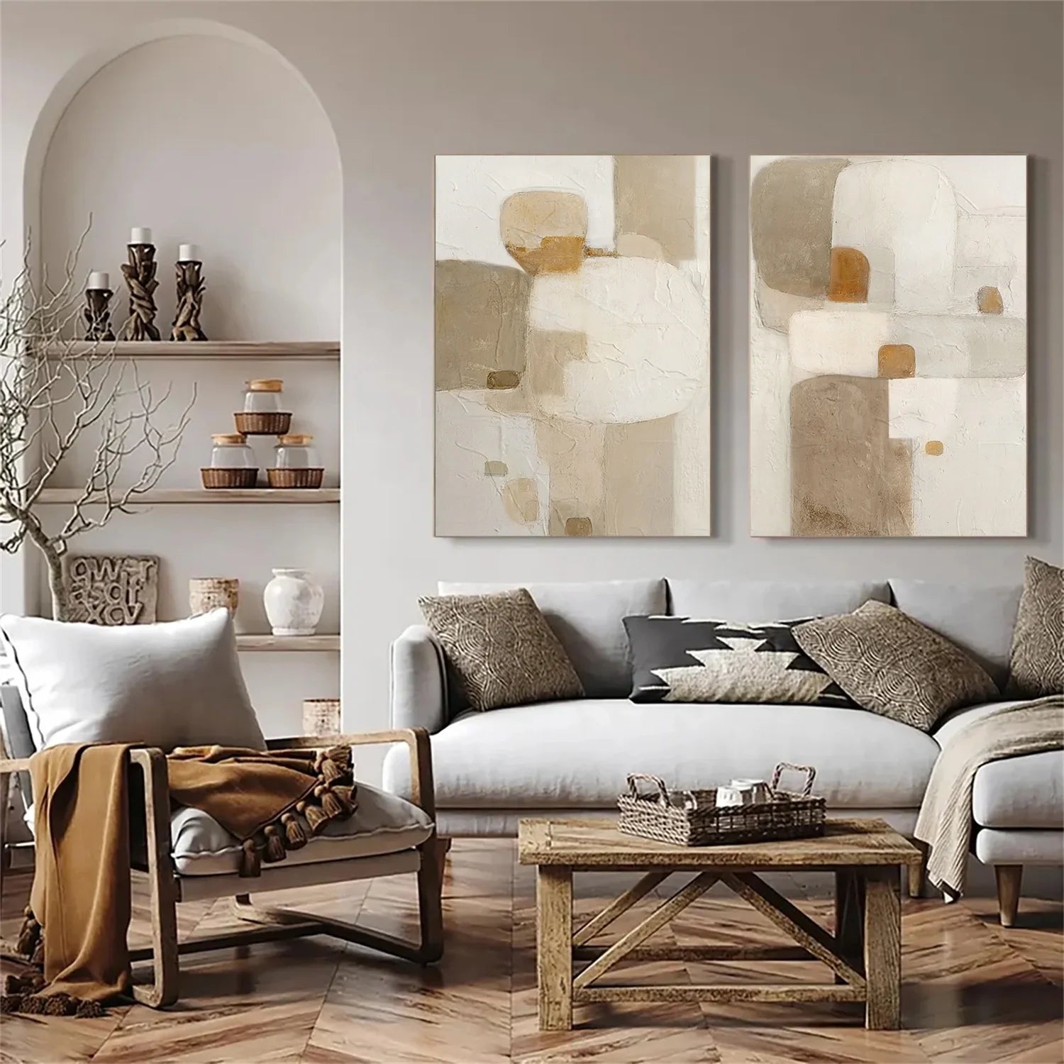 Wabi Sabi_Canvas Art Set of 2 #WA686