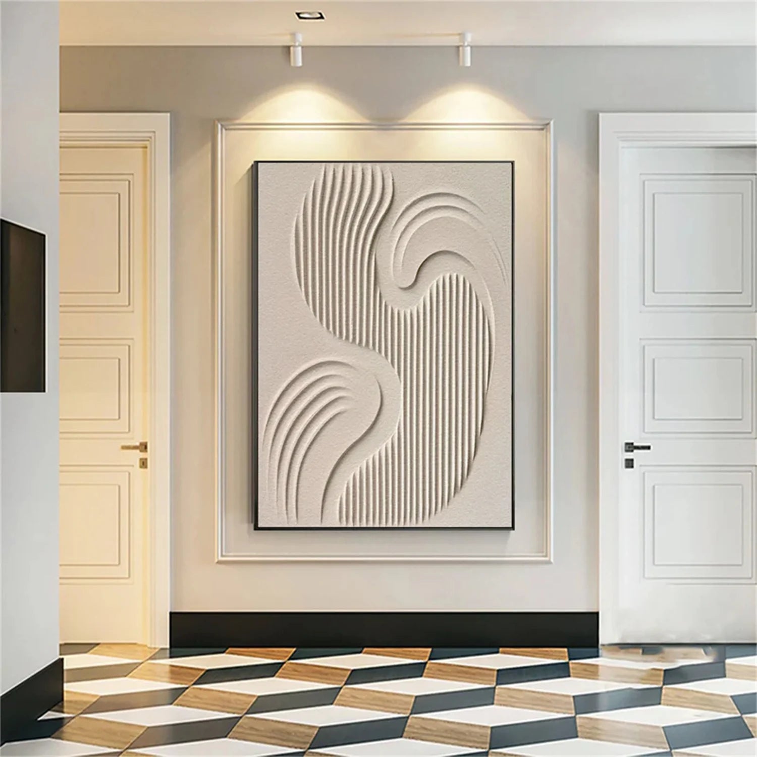 Minimalist Brown & Beige Art #MB009