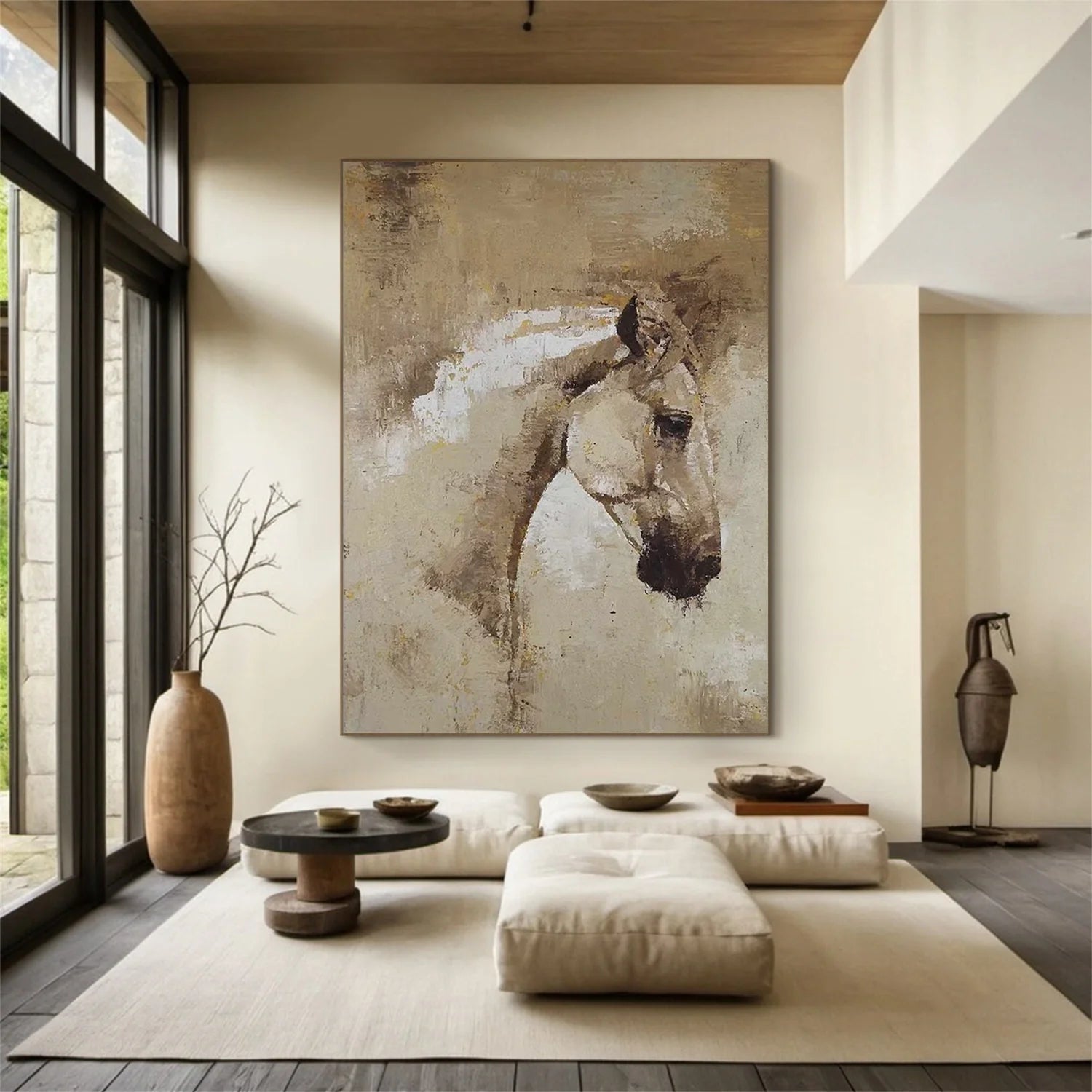 Abstract Animal Horse Wall Art #AM119