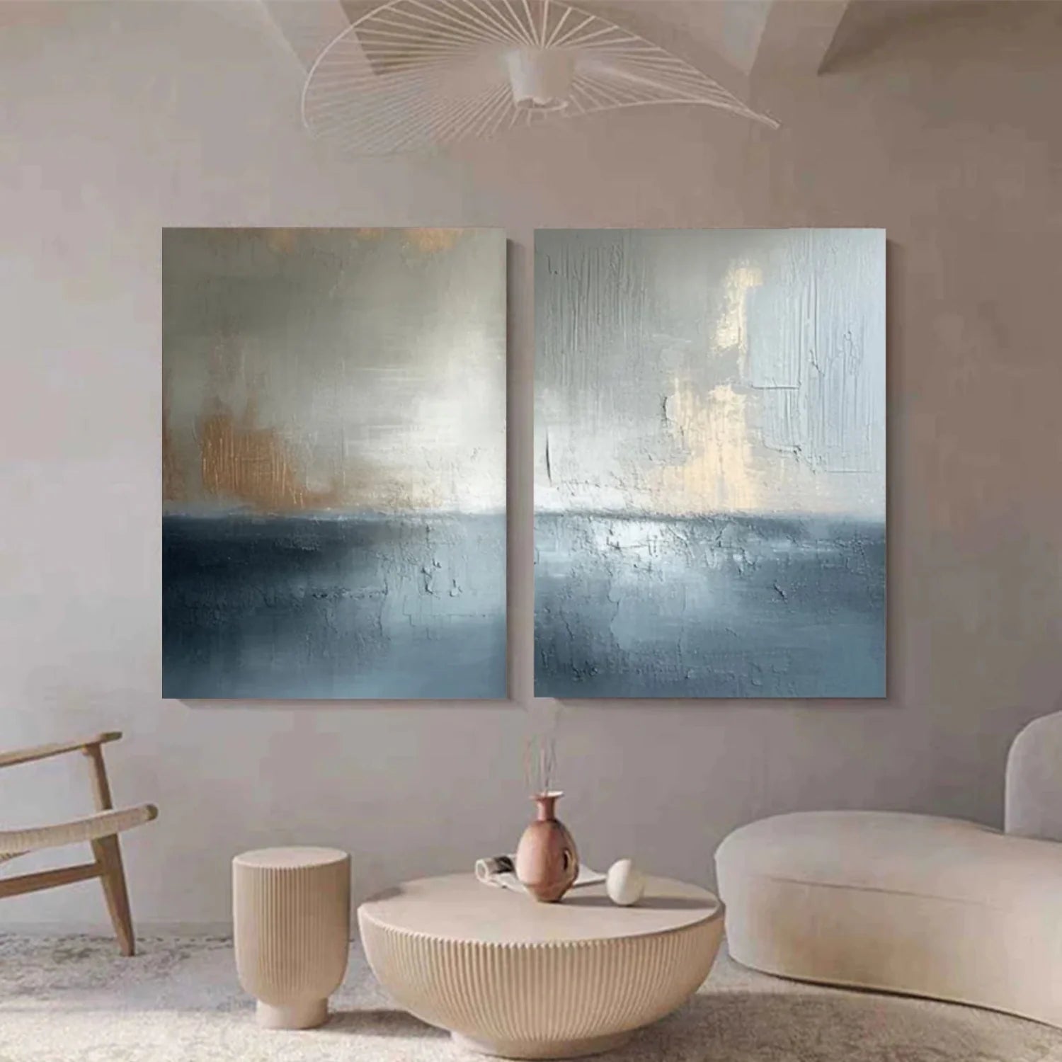 Abstract_Canvas Art Set of 2 #WA741
