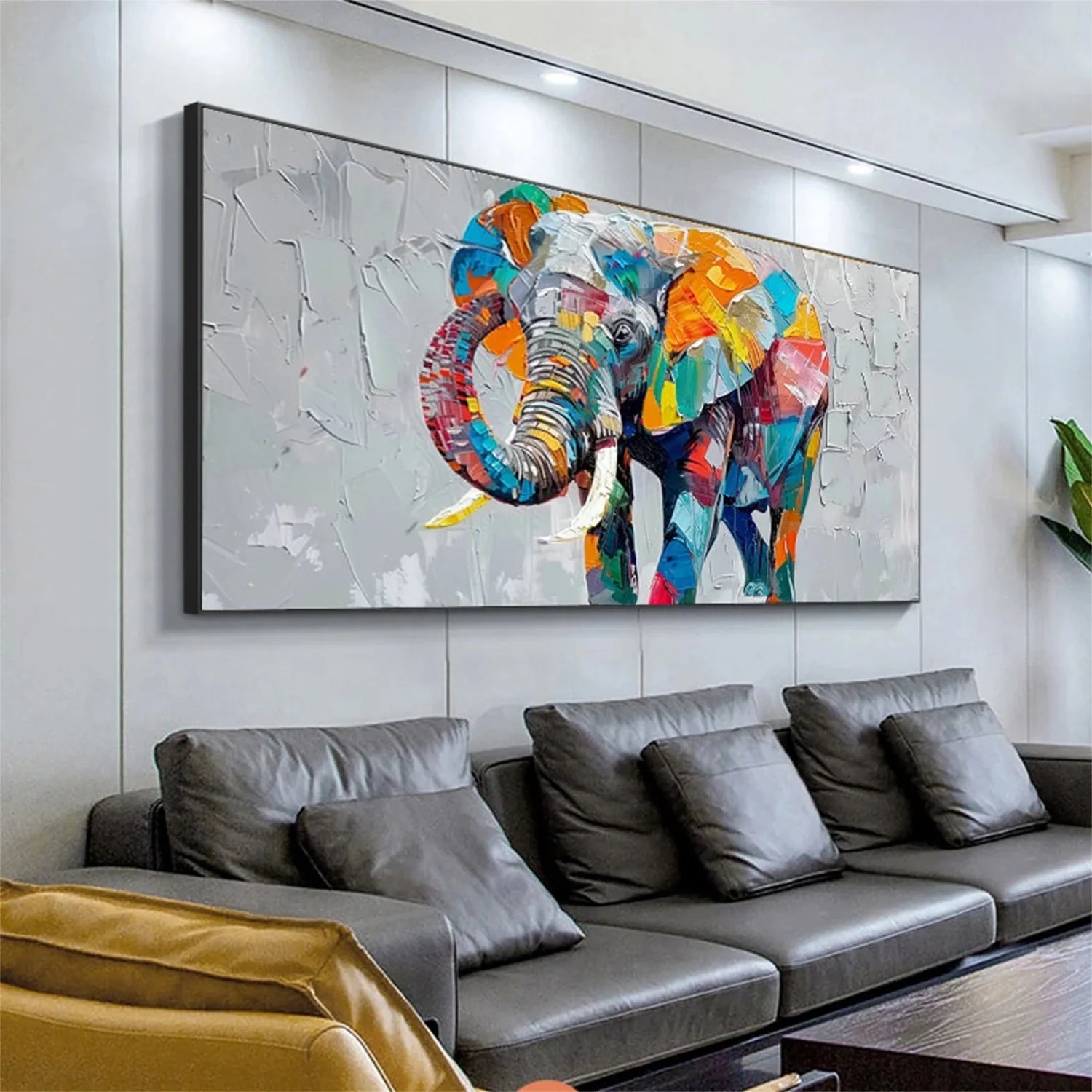 Colorful Abstract Animal Wall Art #AM090