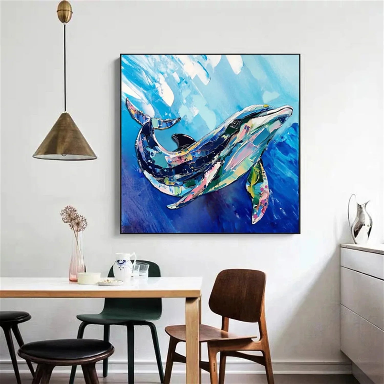 Colorful Abstract Animal Wall Art #AM095