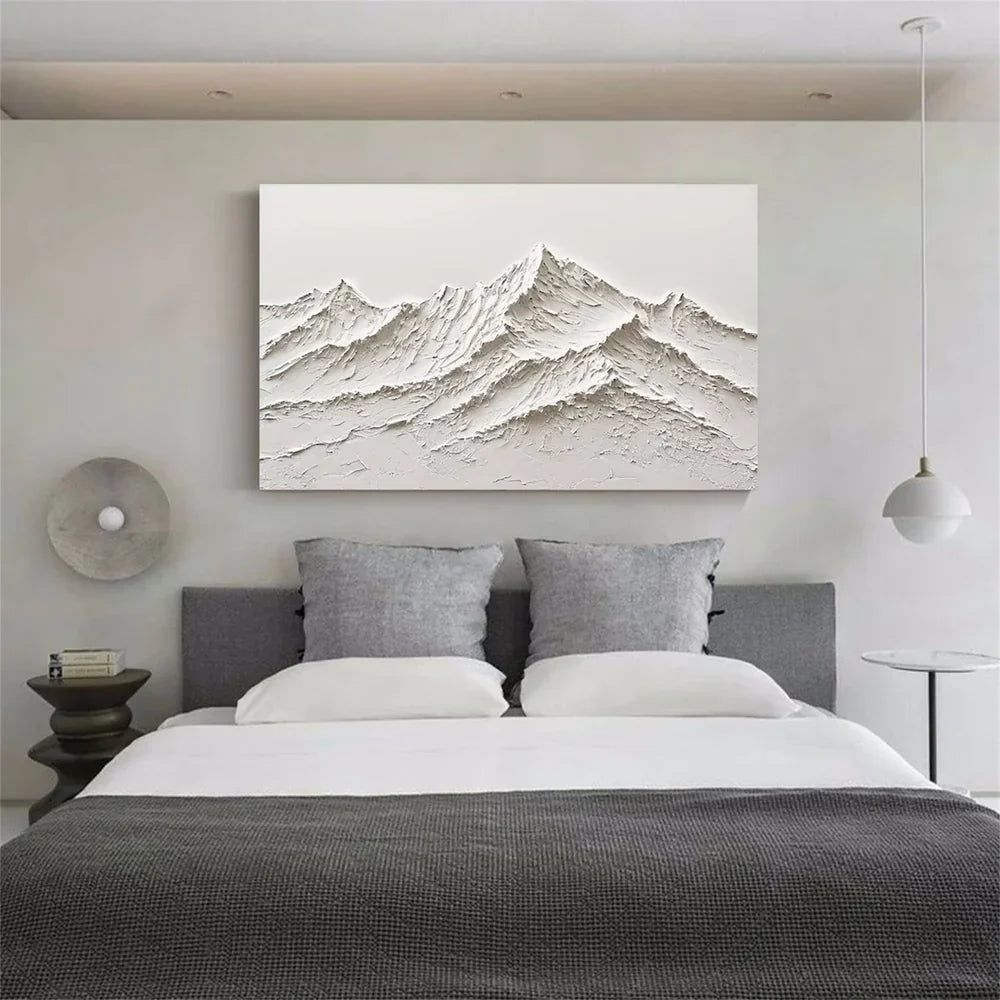 Minimalist Mountain Oil Painting #FJ205