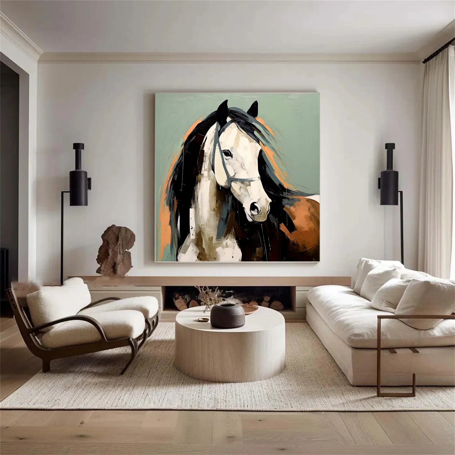 Abstract Animal Horse Wall Art #AM106