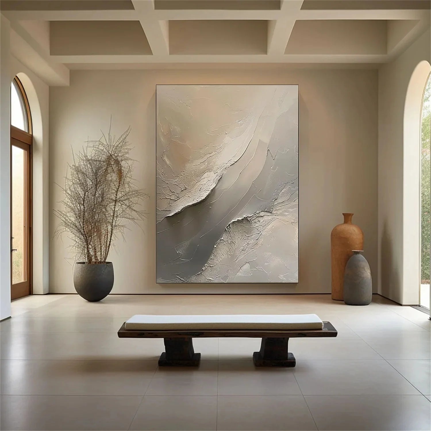 Abstract_Textured Canvas Art #WA595