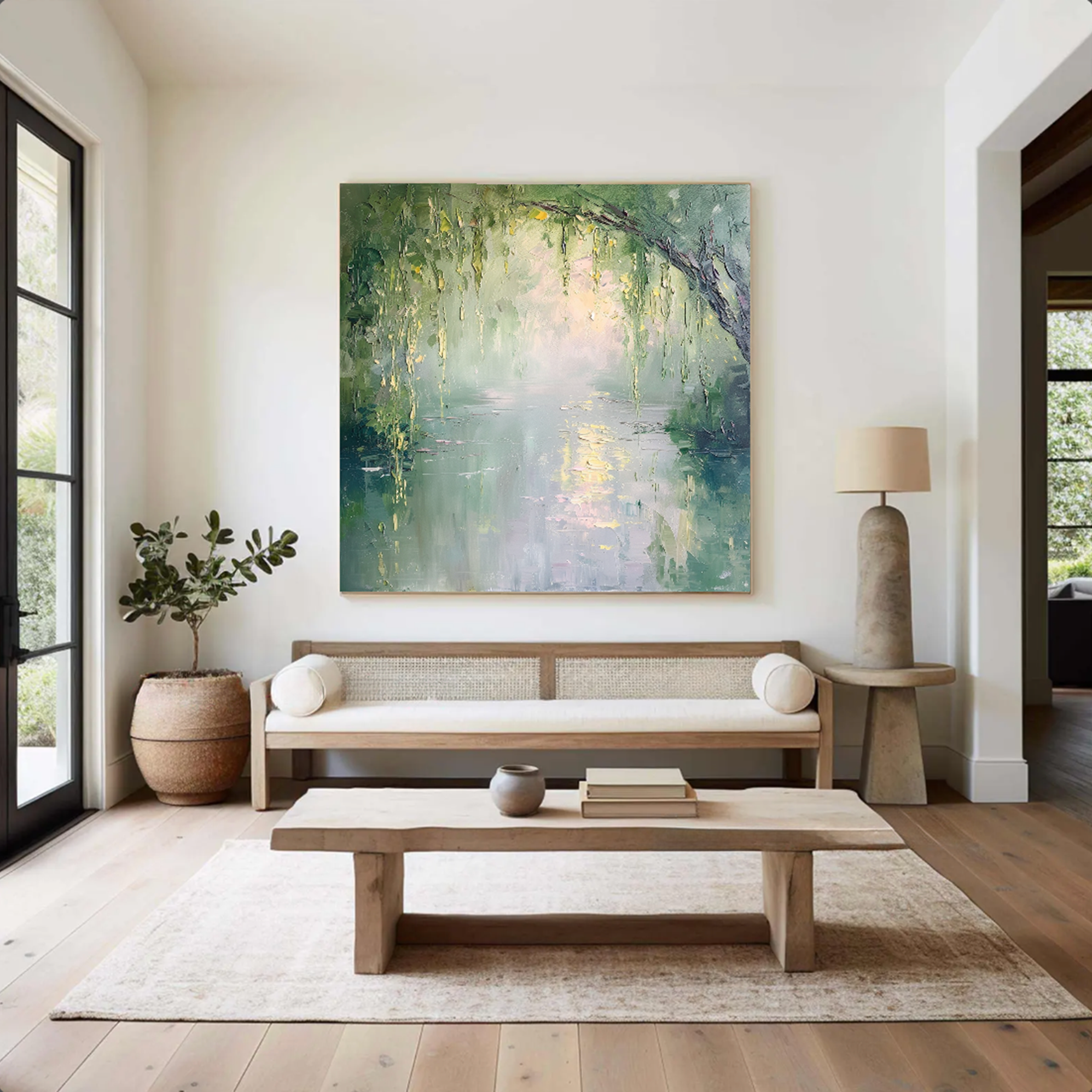 Impressionist Water Landscape Wall Art #FT340