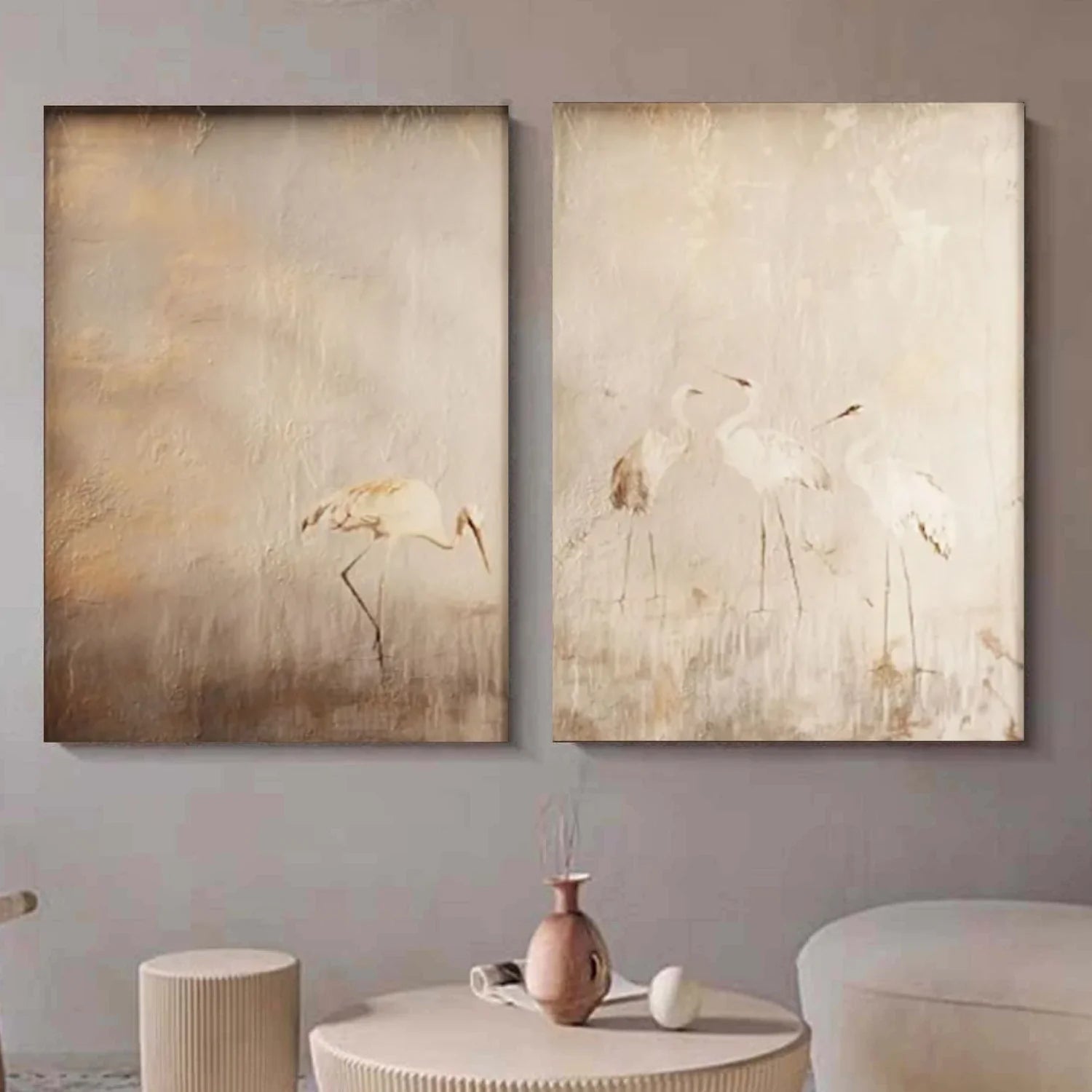 Abstract Animal Wall Art Set of 2 #AM141