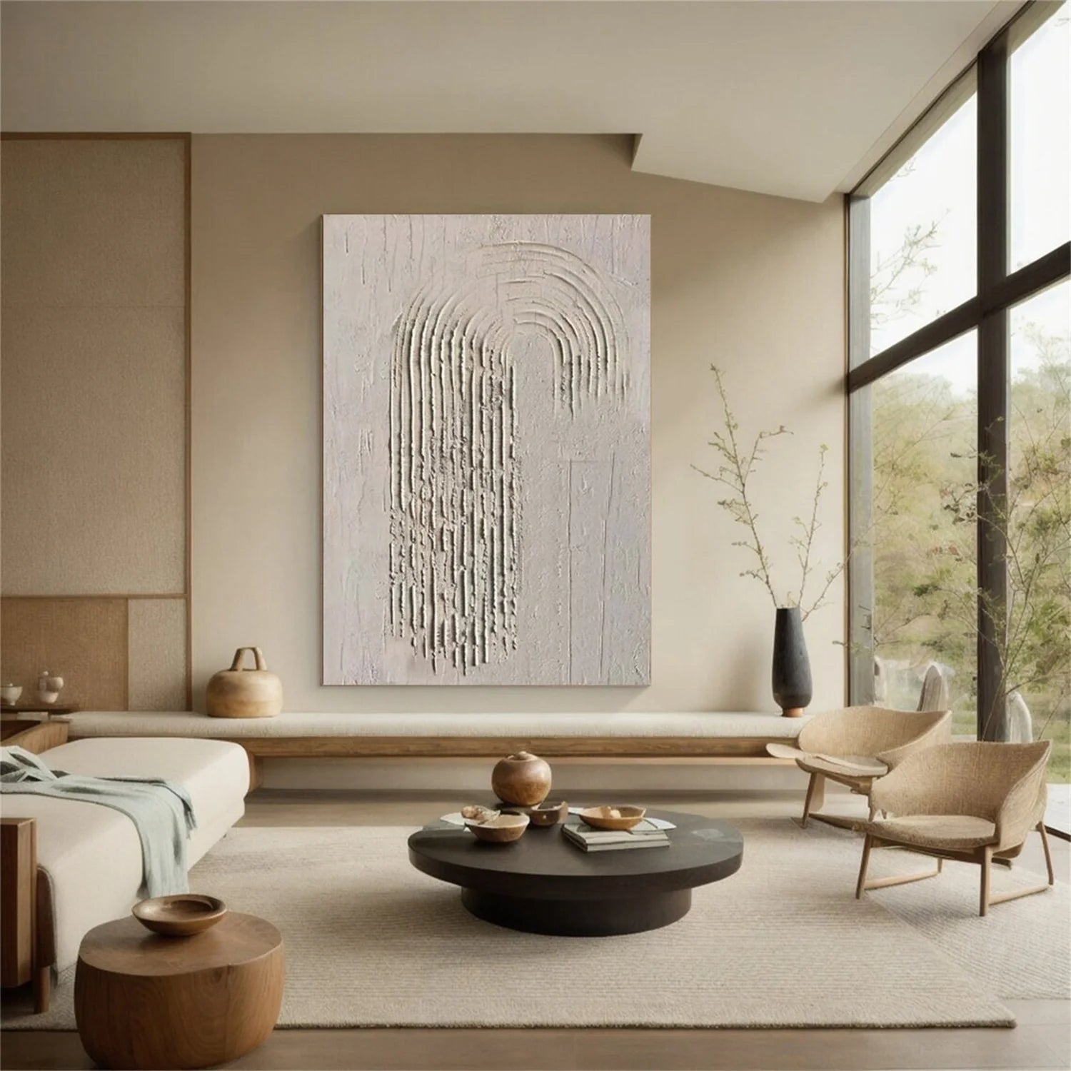 Minimalist Brown & Beige Art #MB006