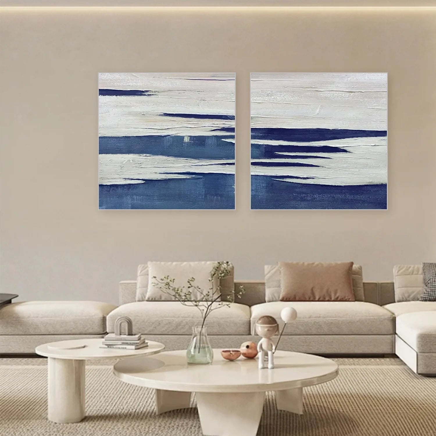 Abstract Canvas Art Set of 2 #WA633