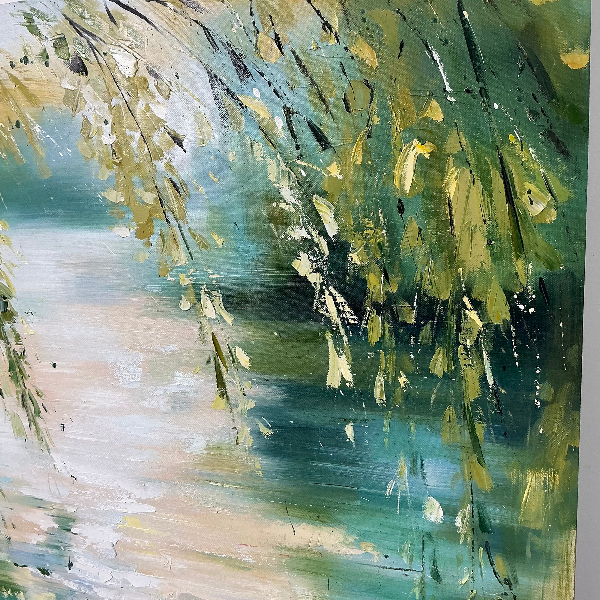 Impressionist Water Landscape Wall Art #FT337