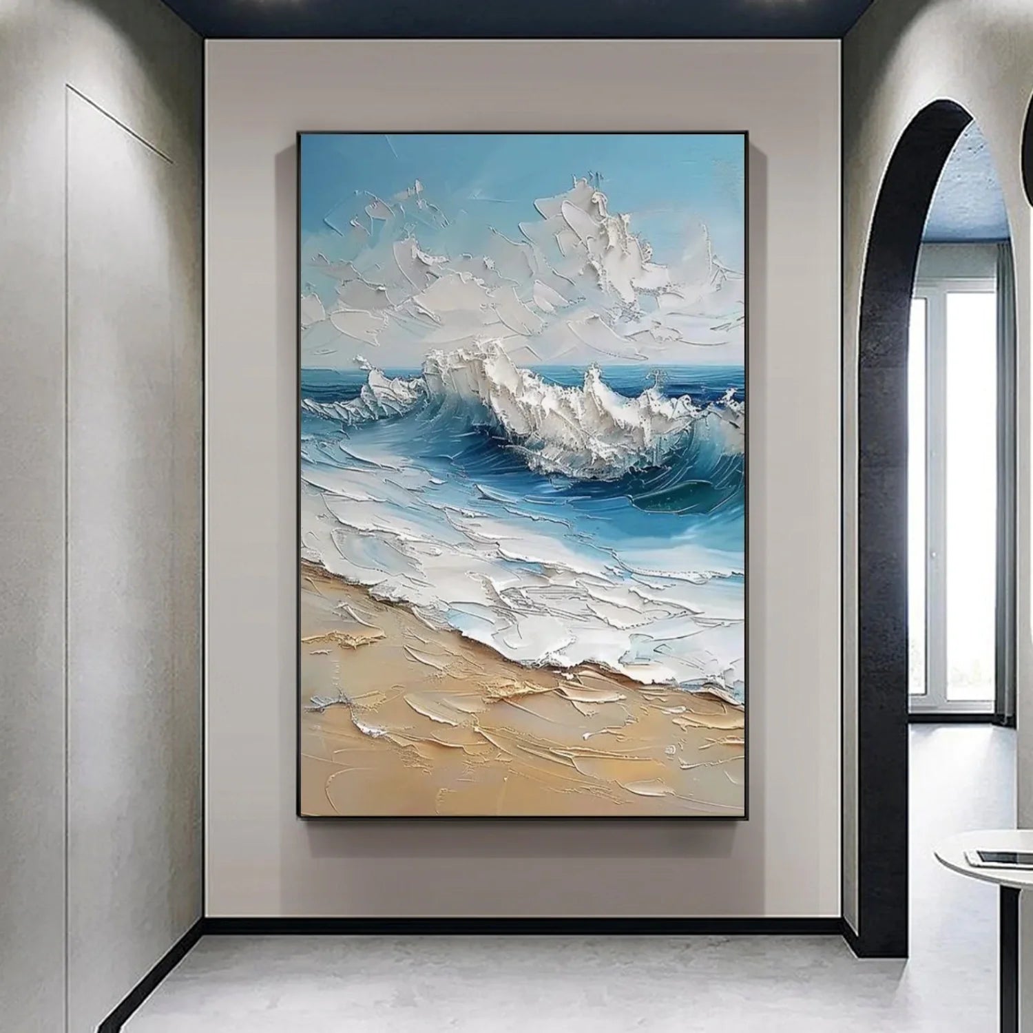 Sea & Sky Abstract_Textured_Wall Art #SK175