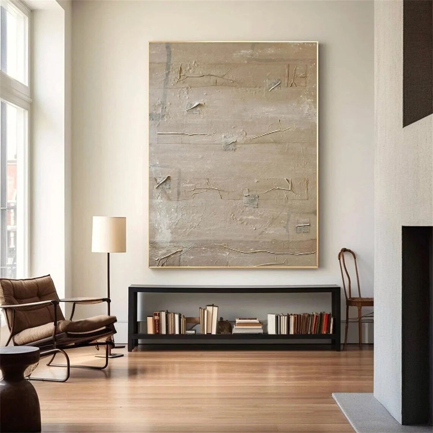 Minimalist Brown & Beige Art #MB005